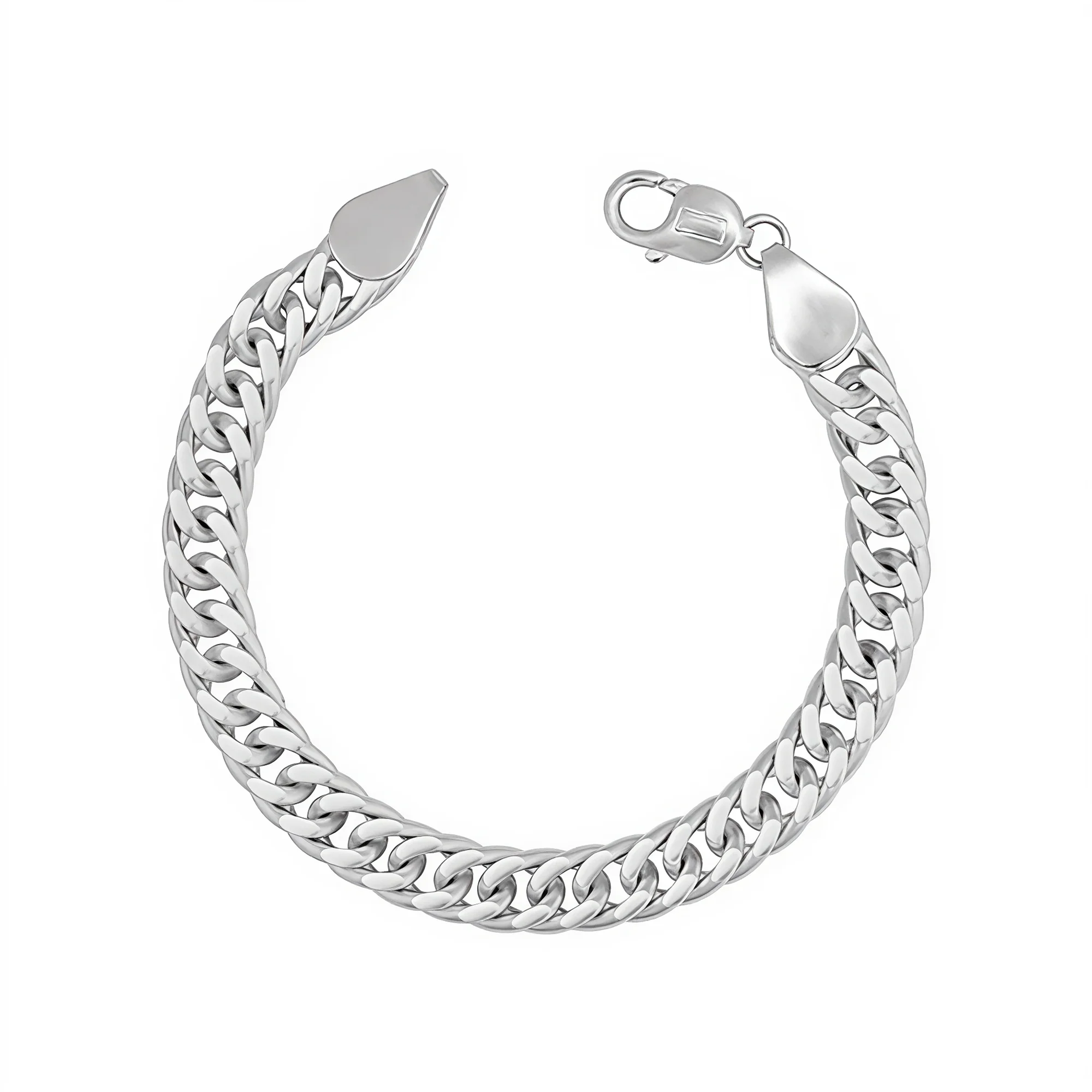 Carlton London Braided Silver Men's Chain Bracelet - CLJW-24 - Image 2