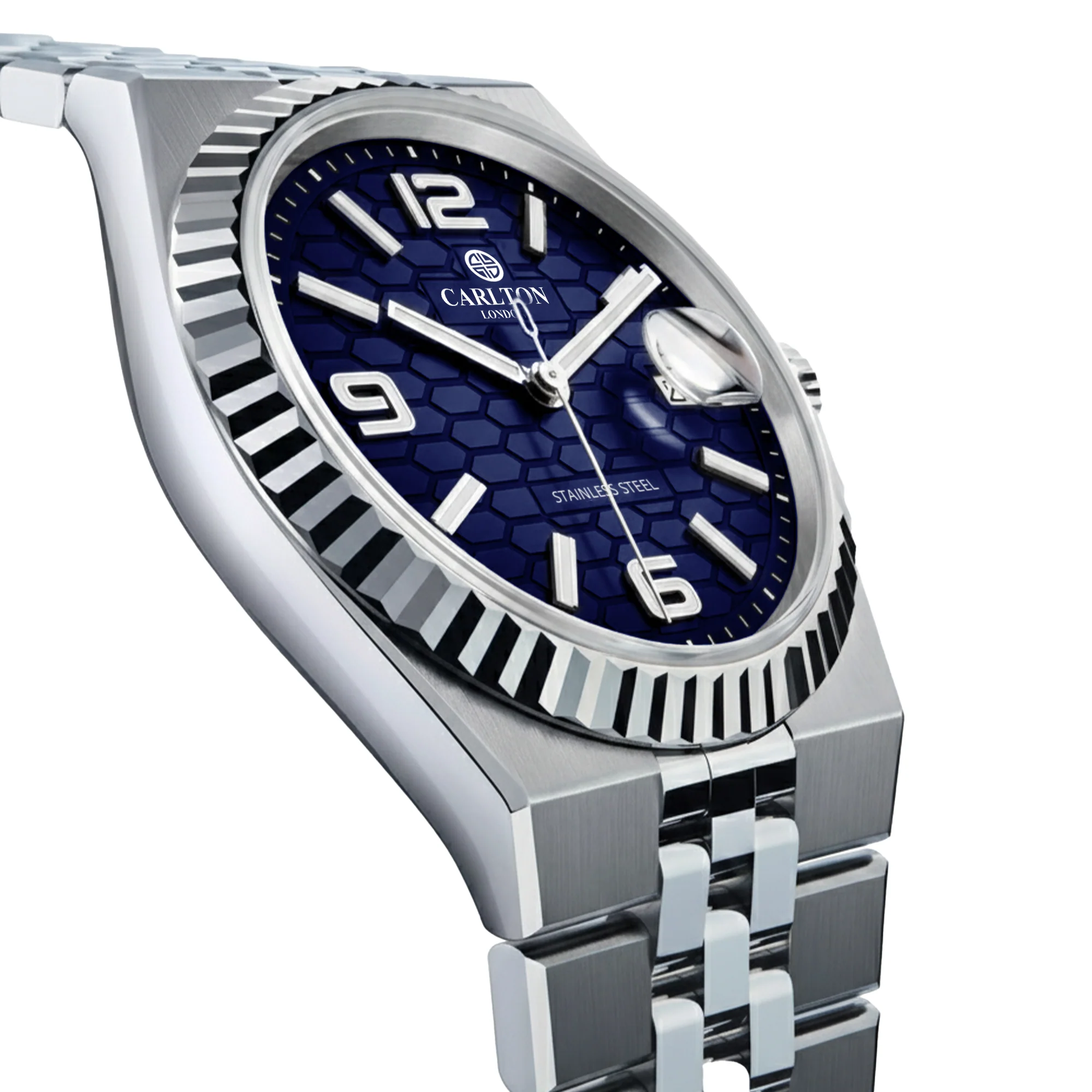 Carlton London Men Rover Blue/ Silver Analog Watch CL-ROVER-BLU - Image 4