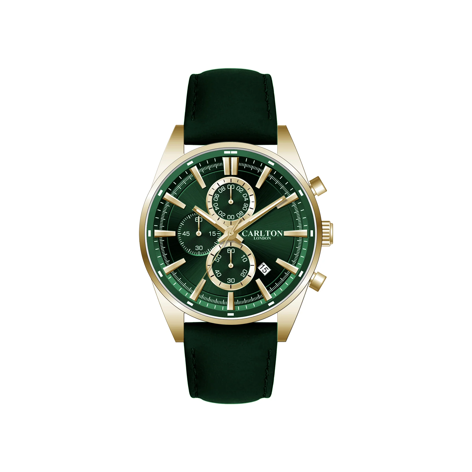 Carlton London Men Windsor Green Analog Watch CL-WD-GRN - Image 3