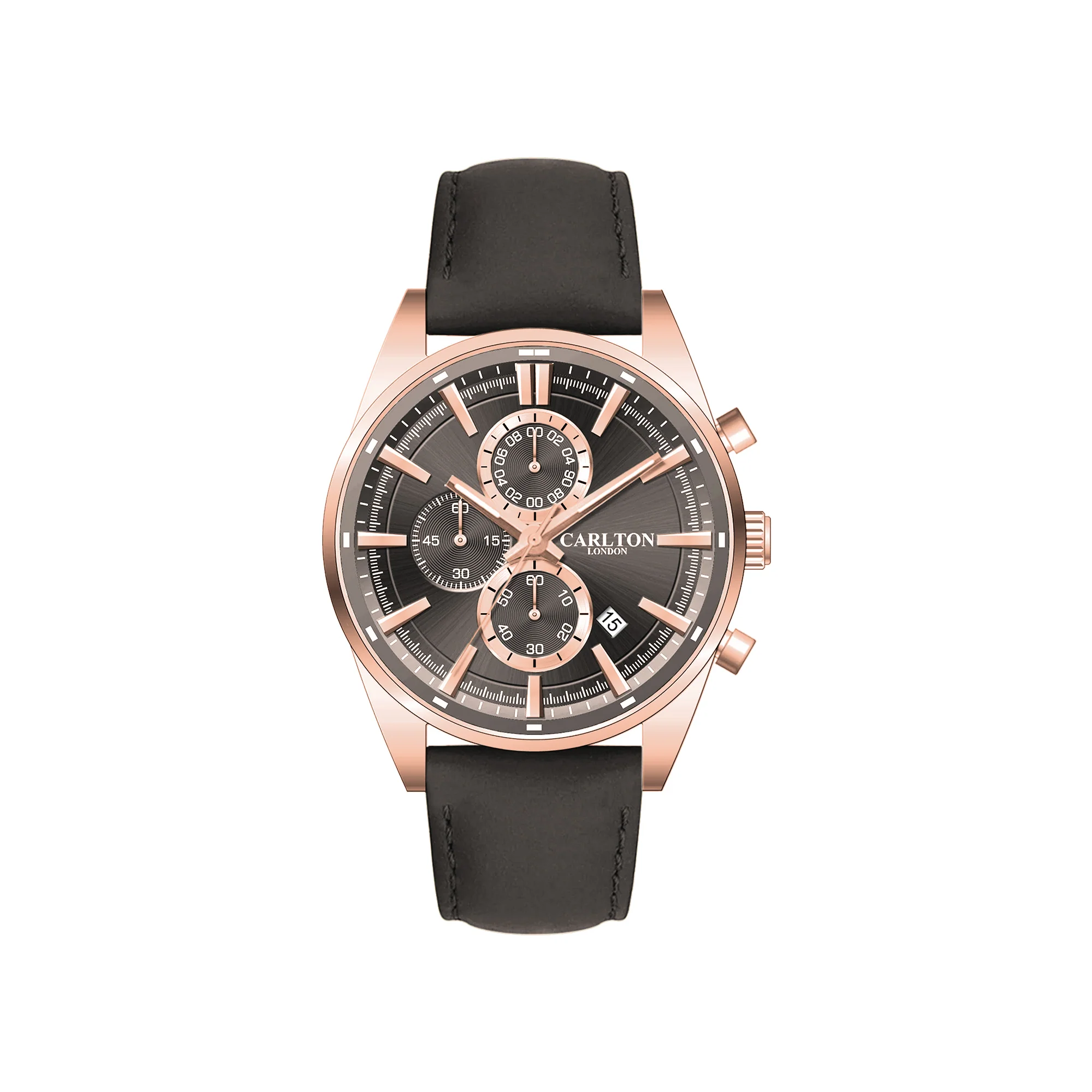 Carlton London Men Windsor Grey Analog Watch CL-WD-GRY - Image 3