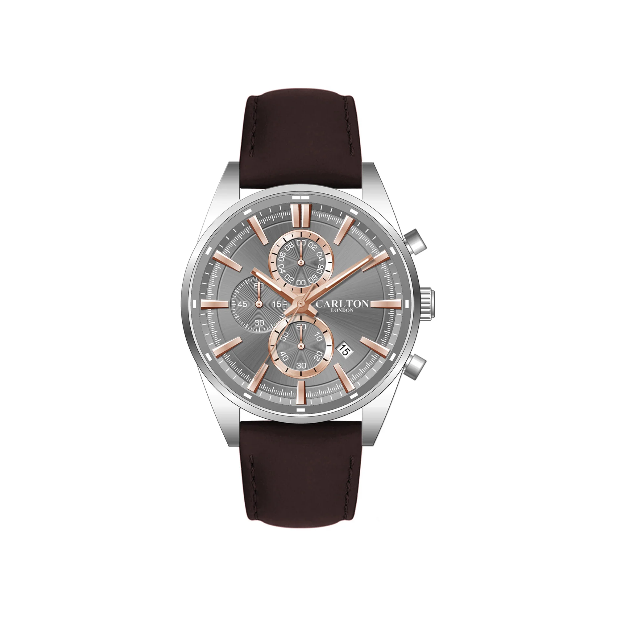 Carlton London Men Windsor Light Grey Analog Watch CL-WD-LGR - Image 3