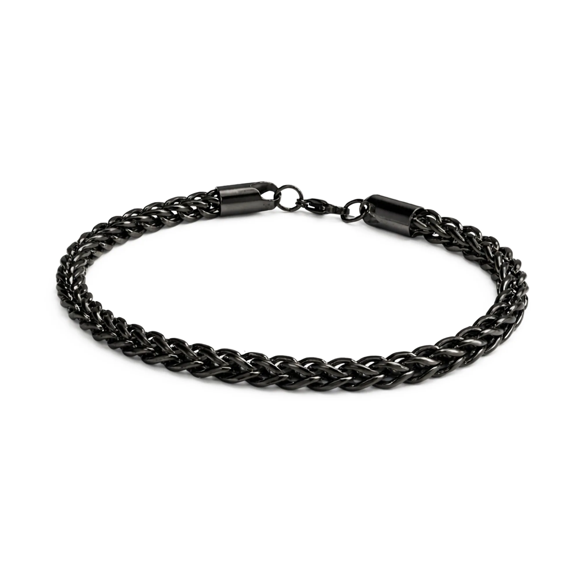 Carlton London Men's Rhodium-Plated Silver-Toned Stainless Steel Bracelet CLJW-42 - Image 4