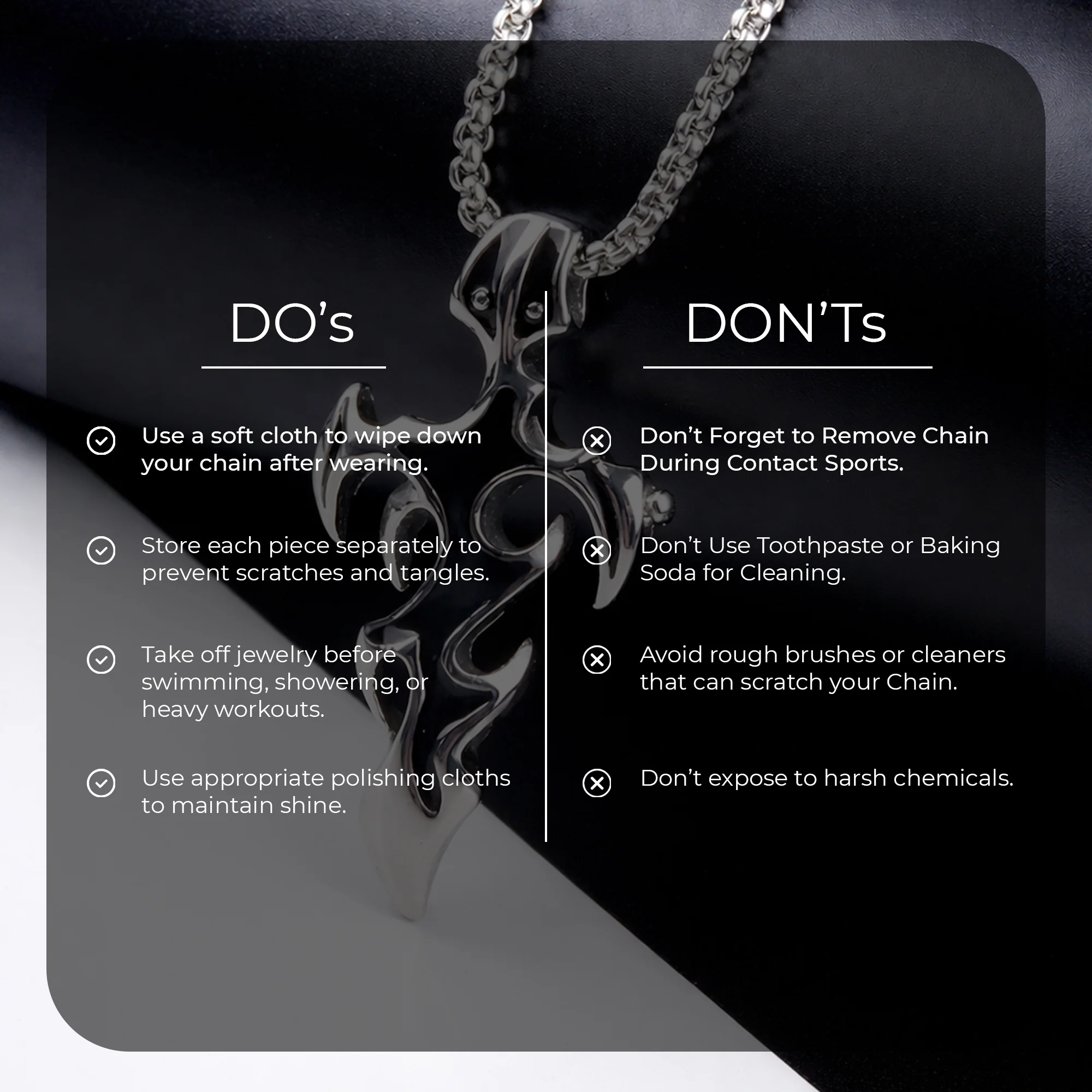 Carlton London Men's Rugged Black Stainless Steel Pendant Locket Necklace CLJW-45 - Image 5