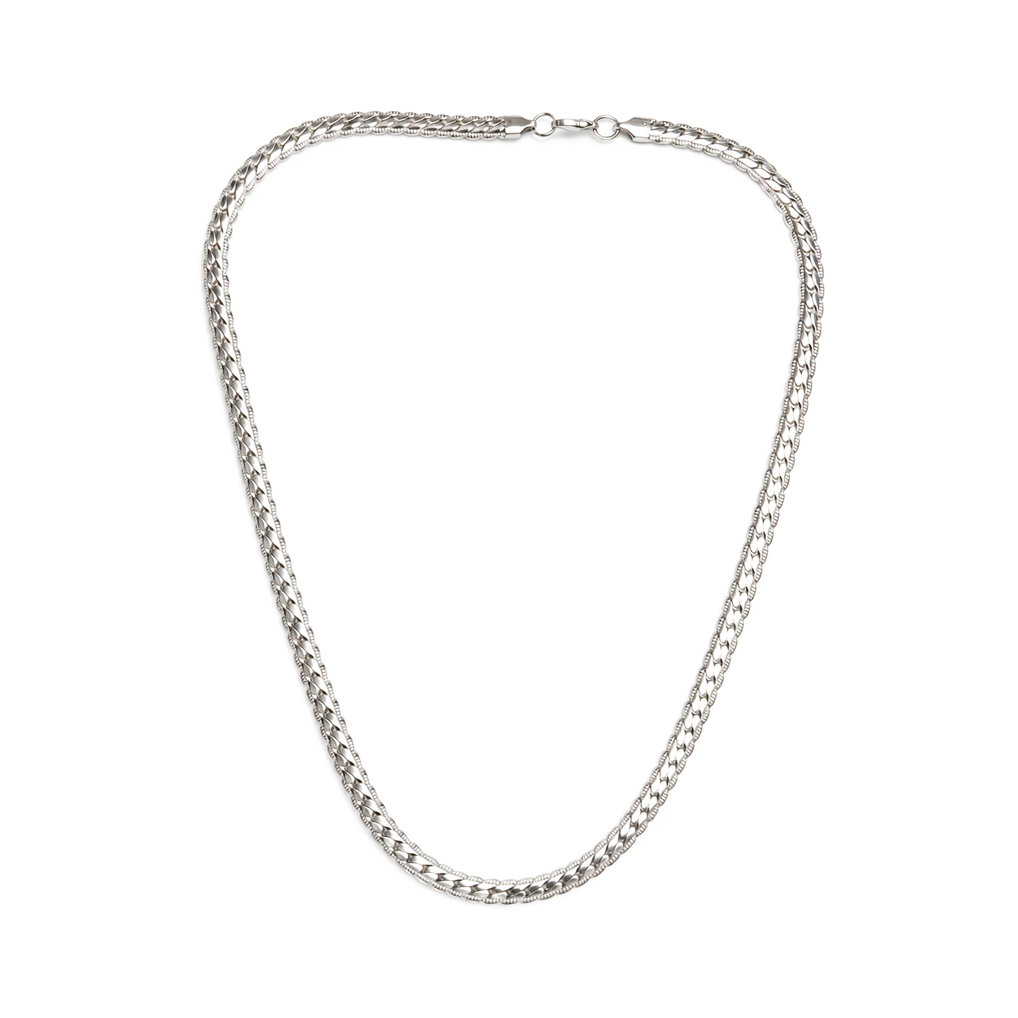 Carlton London Men's Silver-Plated Stainless Steel Chain CLJW-46 - Image 4