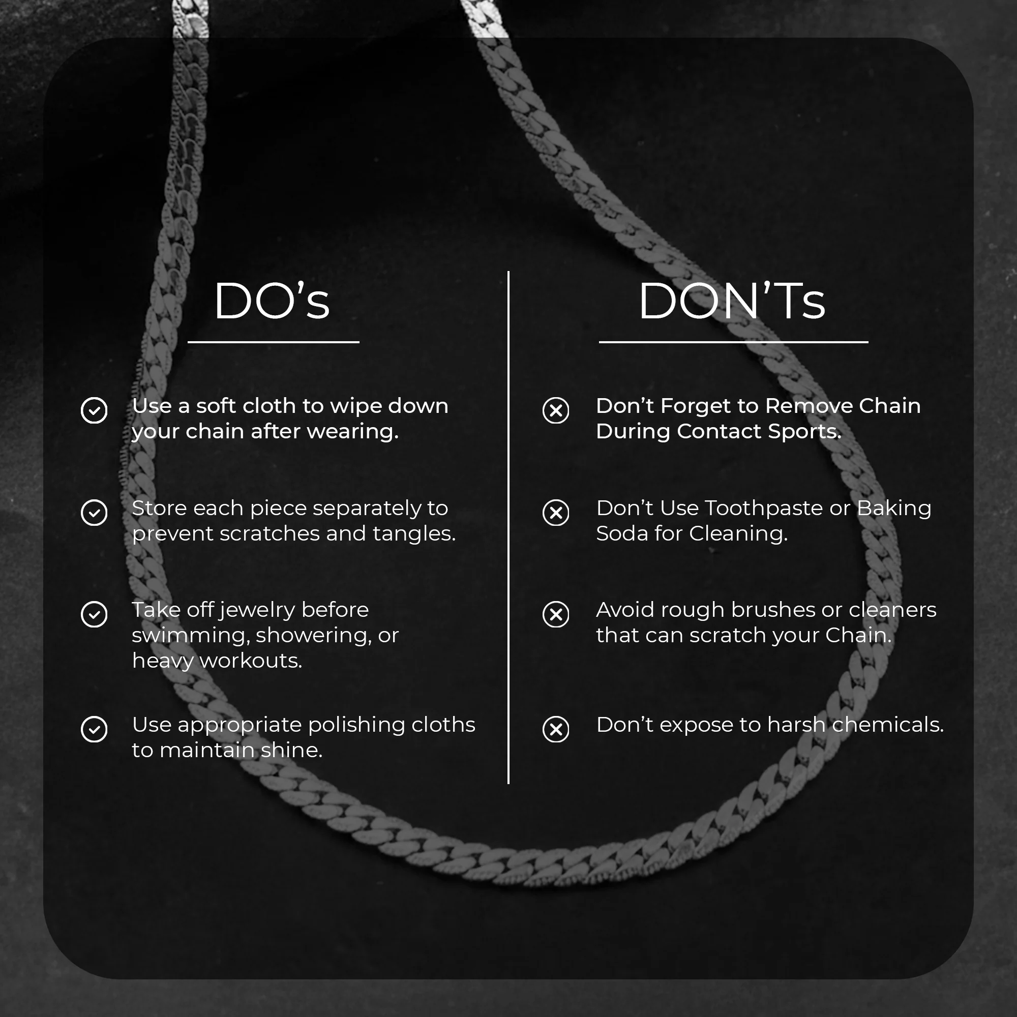 Carlton London Men's Silver-Plated Stainless Steel Chain CLJW-46 - Image 5