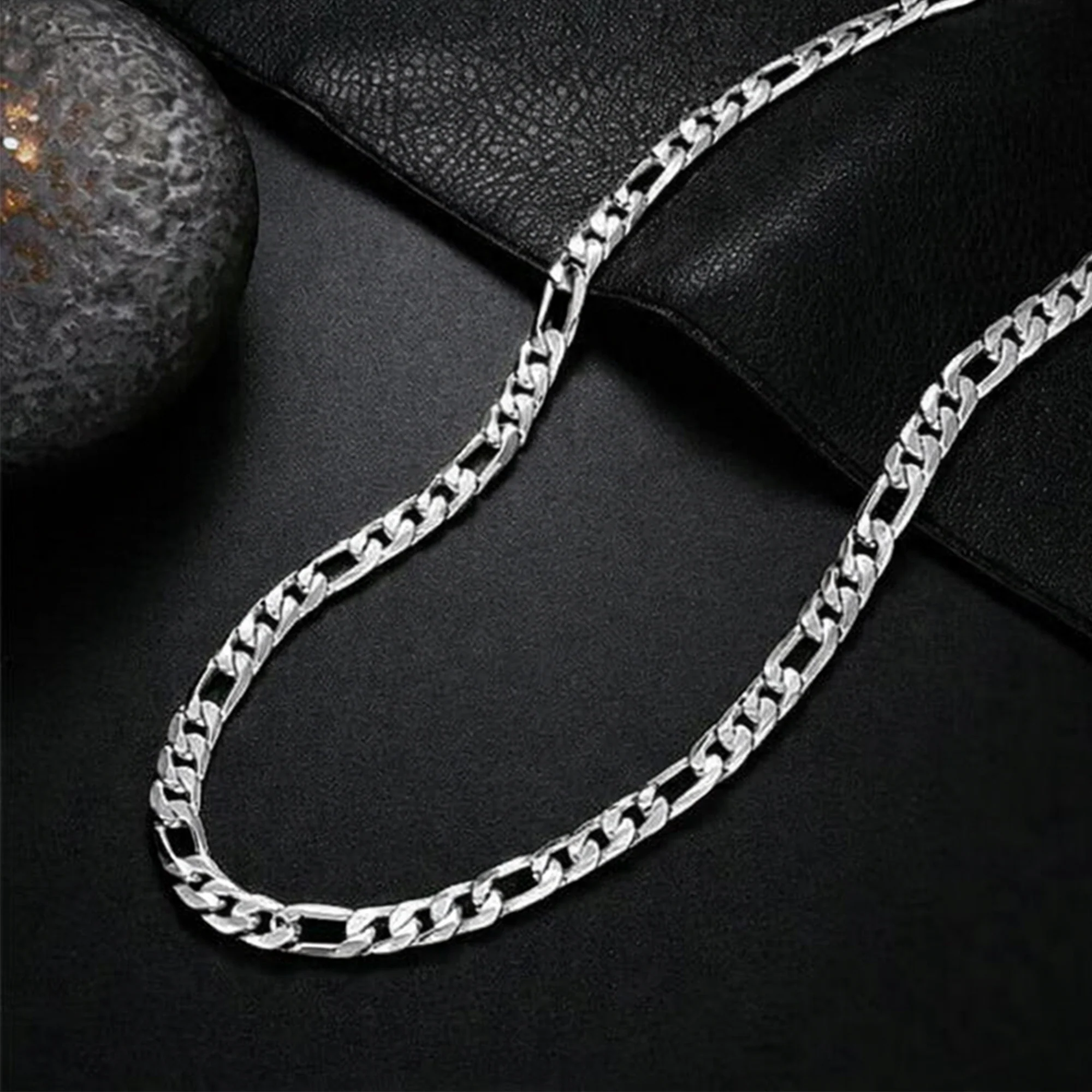 Carlton London Men's Stainless Steel Glamour Link Chain CLJW-44