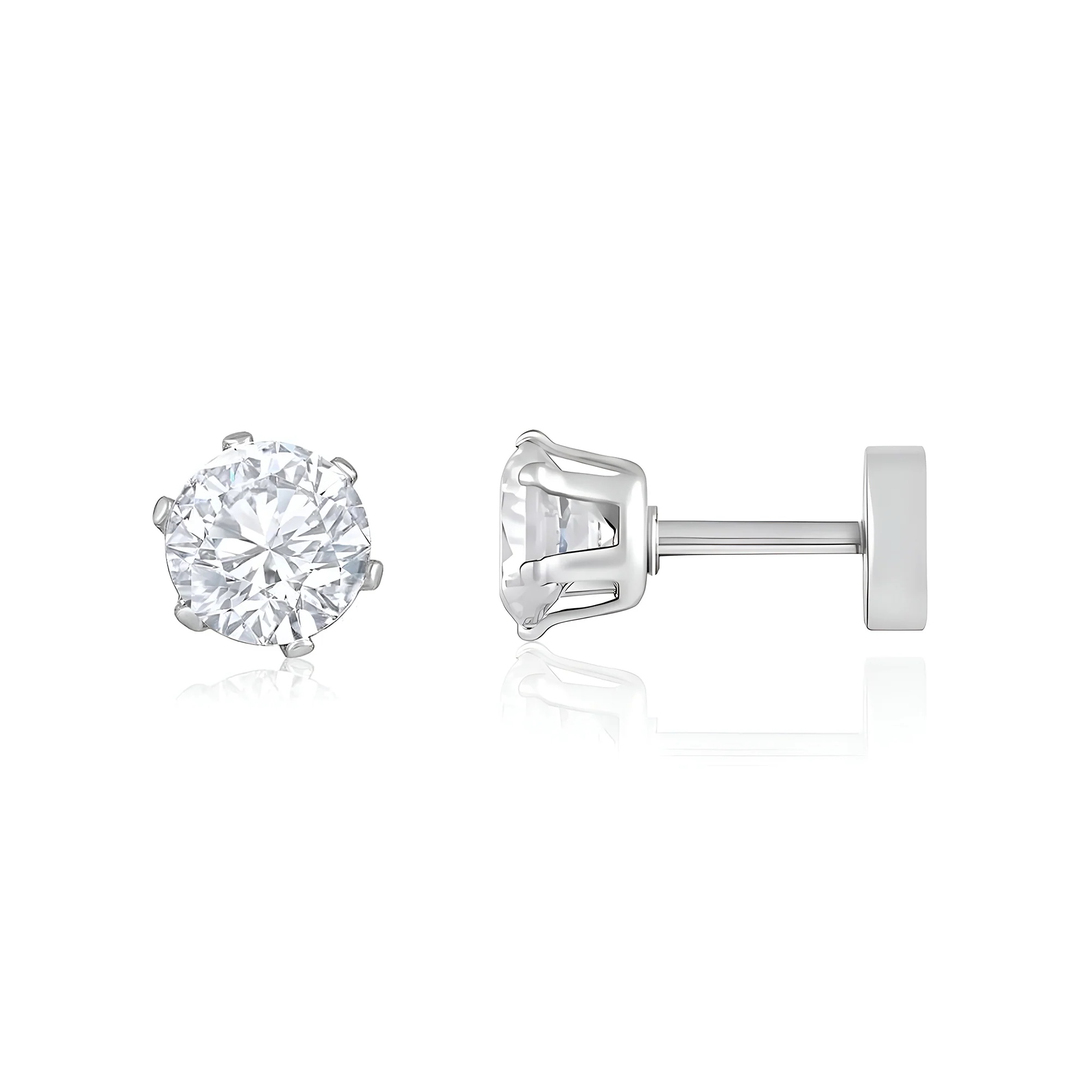 Carlton London Solitaire Men's Stud - CLJW-25