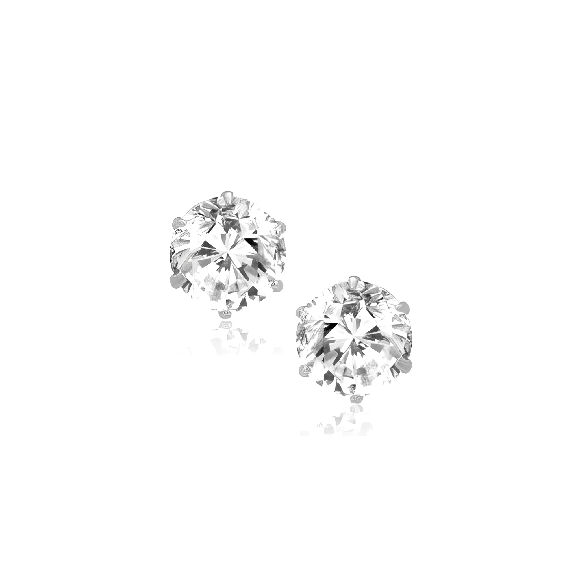 Carlton London Solitaire Silver Men's Studs - CLJW-27 - Image 3