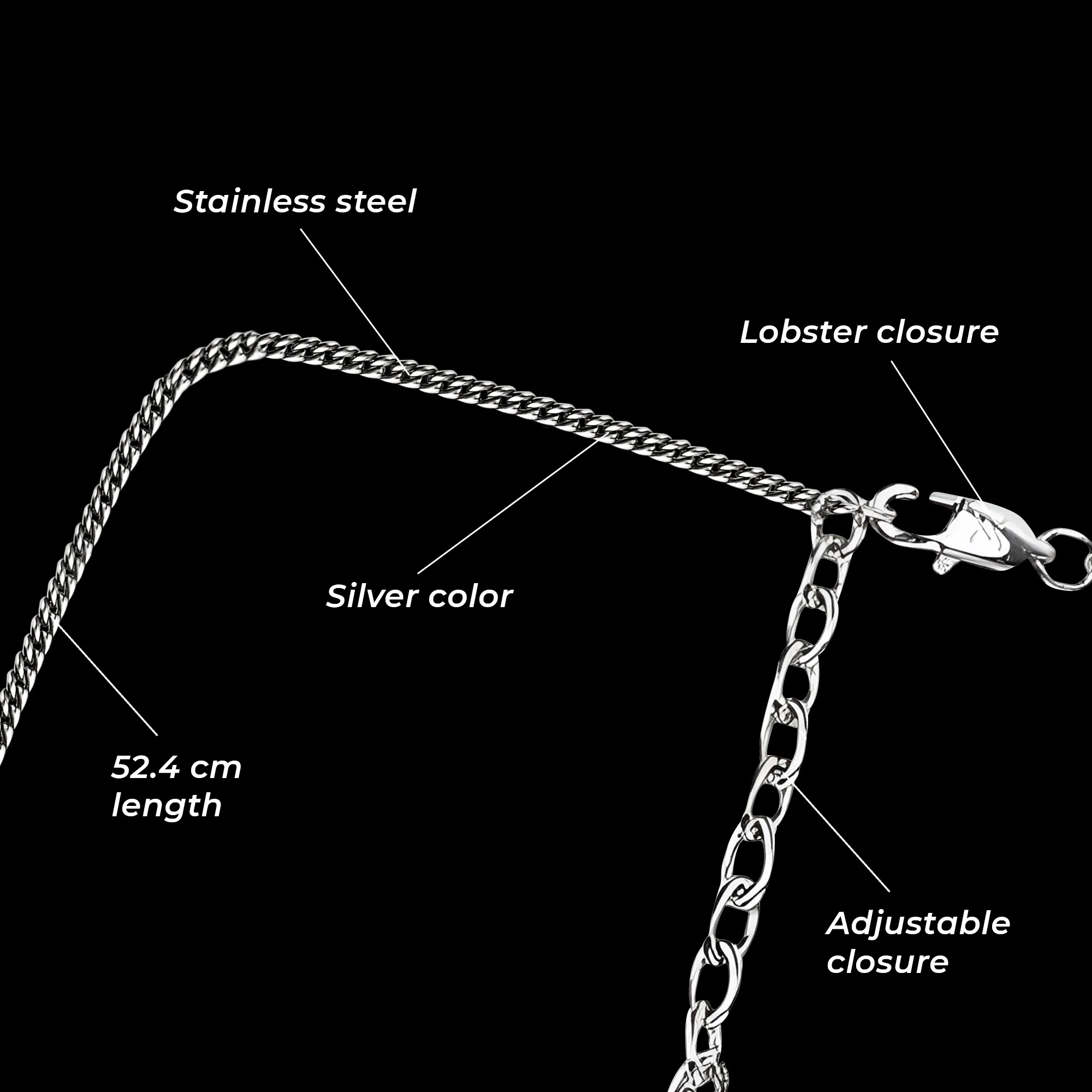 Carlton London - The Outlaw Silver Men's Pendant - CLJW-11 - Image 3