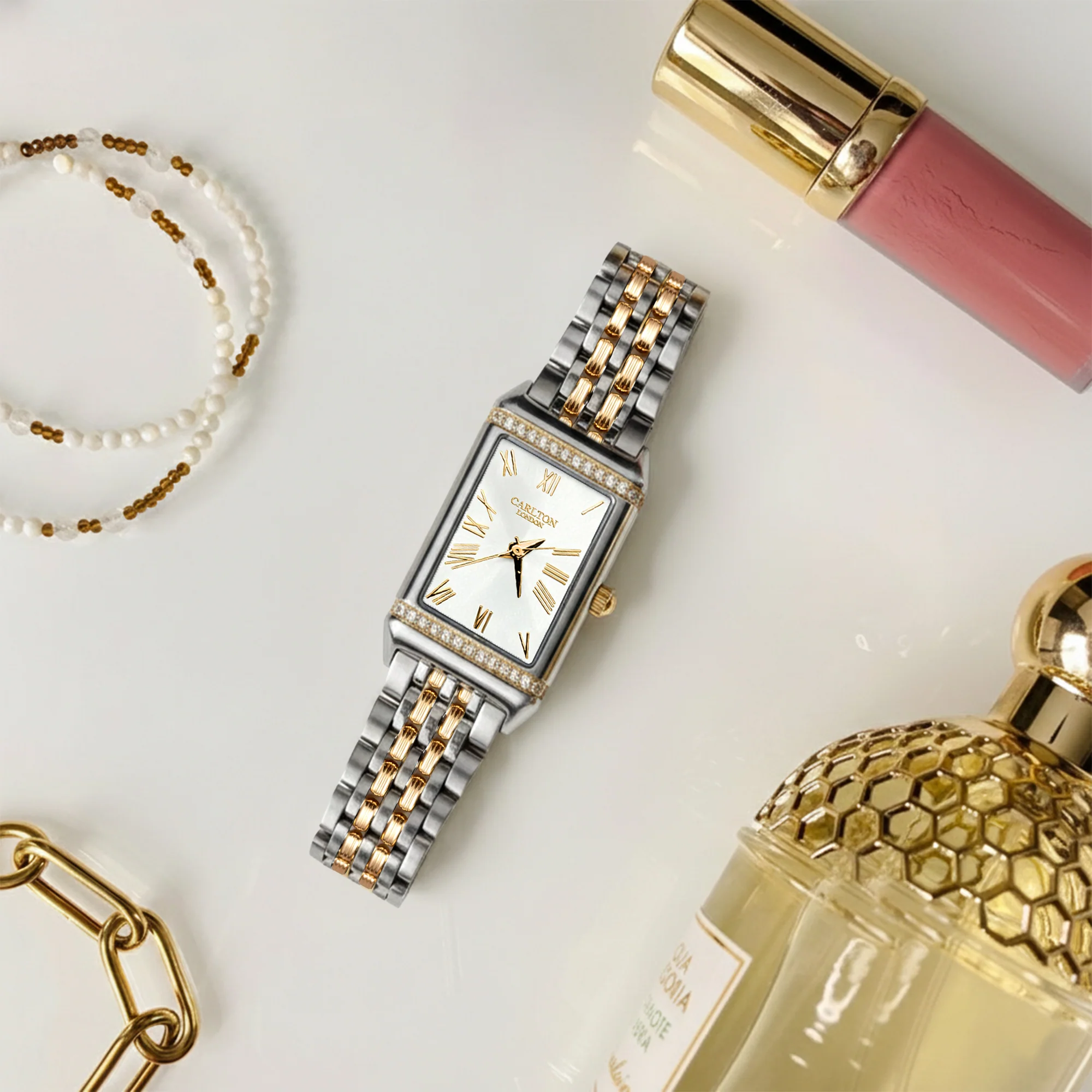 Carlton London Women Amara White Analog Watch CL-AM-WHT - Image 2