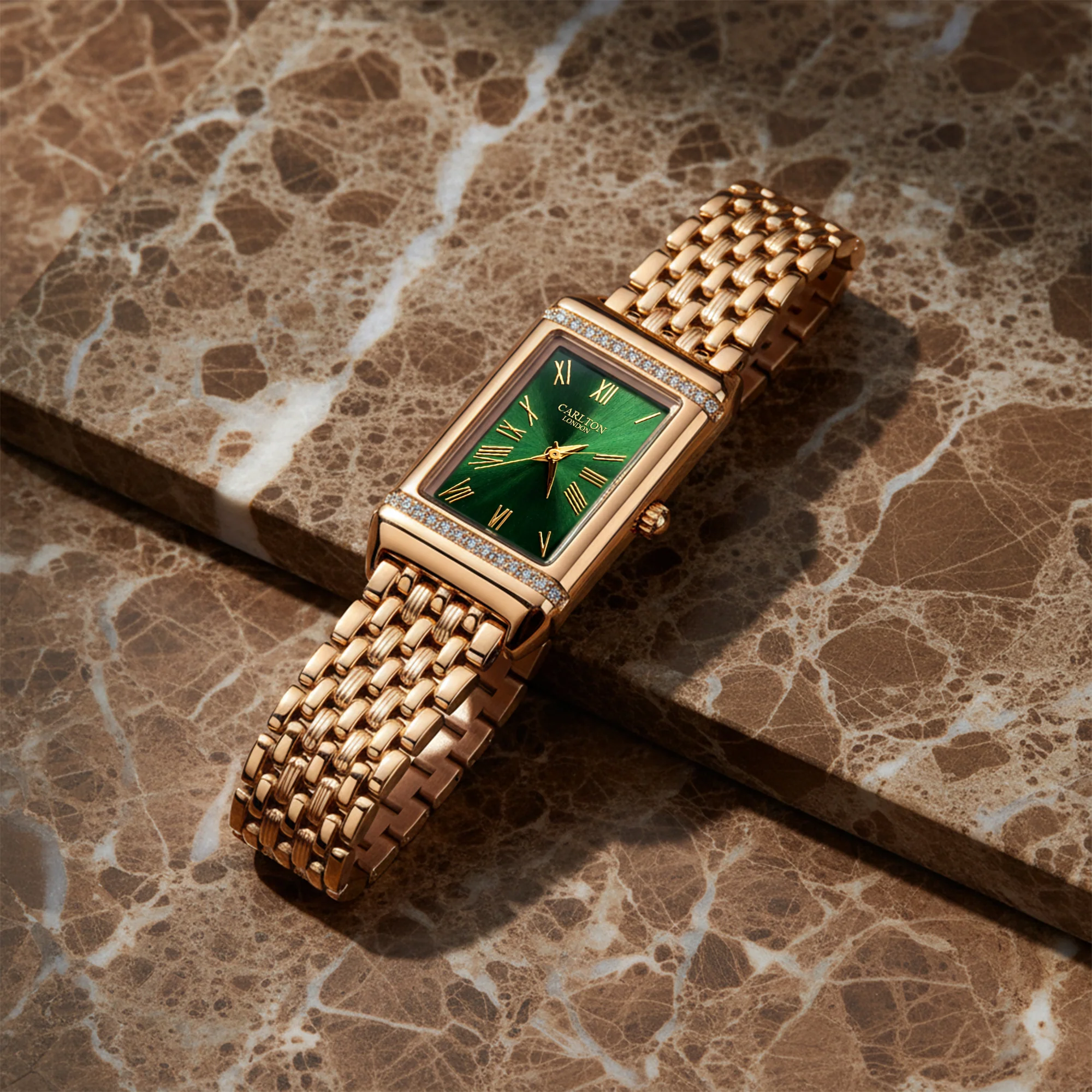 Carlton London Women Amara Green Analog Watch CL-AM-GRN - Image 4