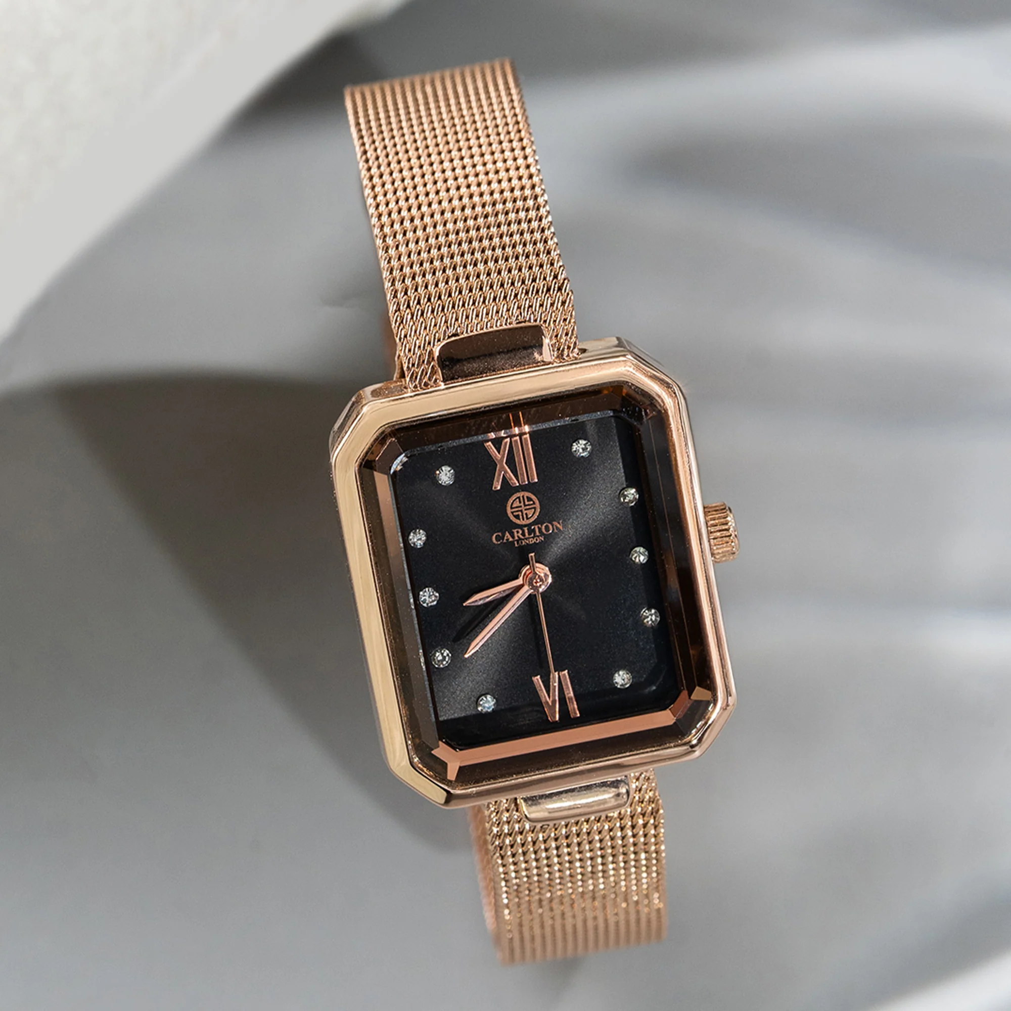 Brixton: Women's Gold/Black Analog Watch - CLRGMBLK - Image 3