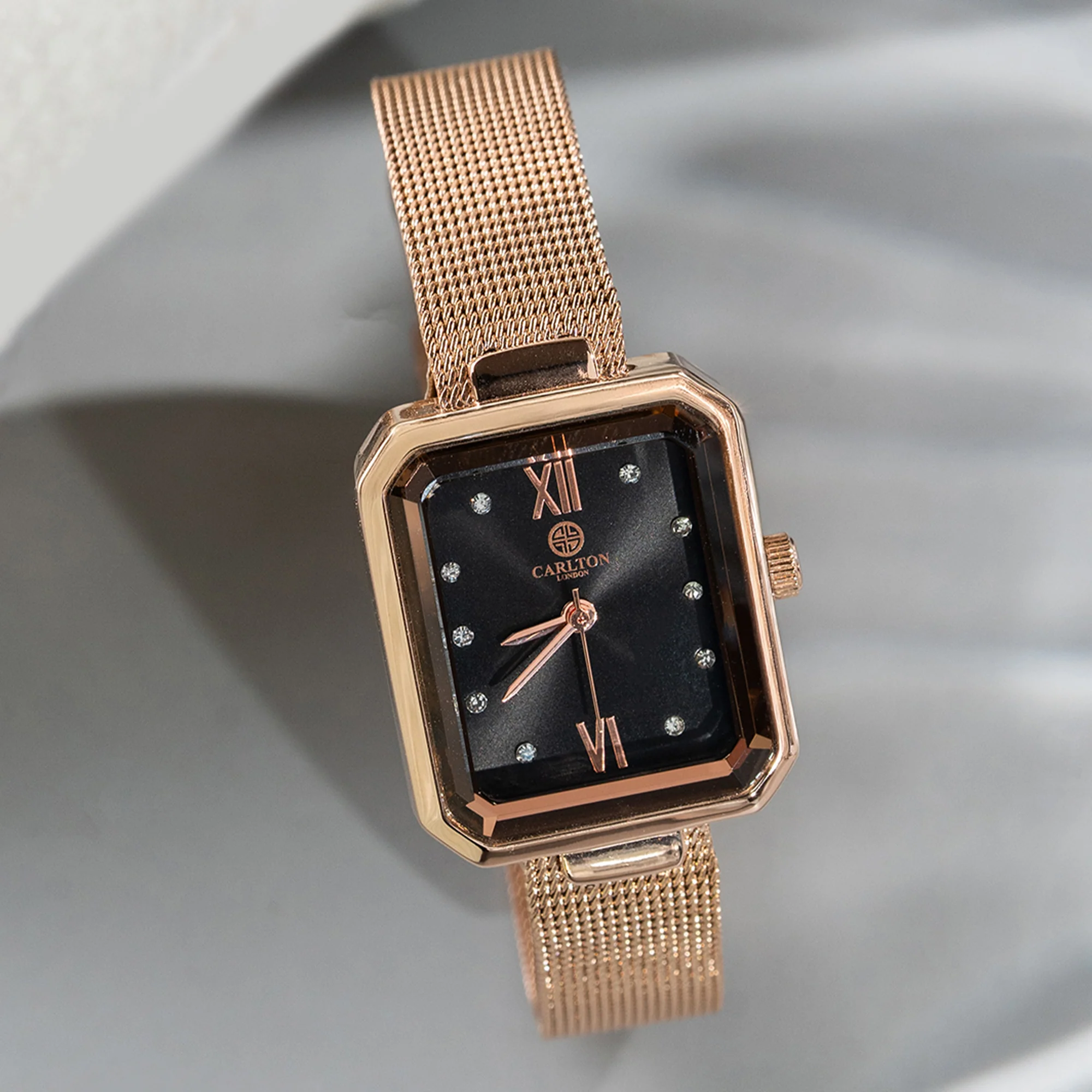 Brixton: Women's Gold/Black Analog Watch - CLRGMBLK - Image 6