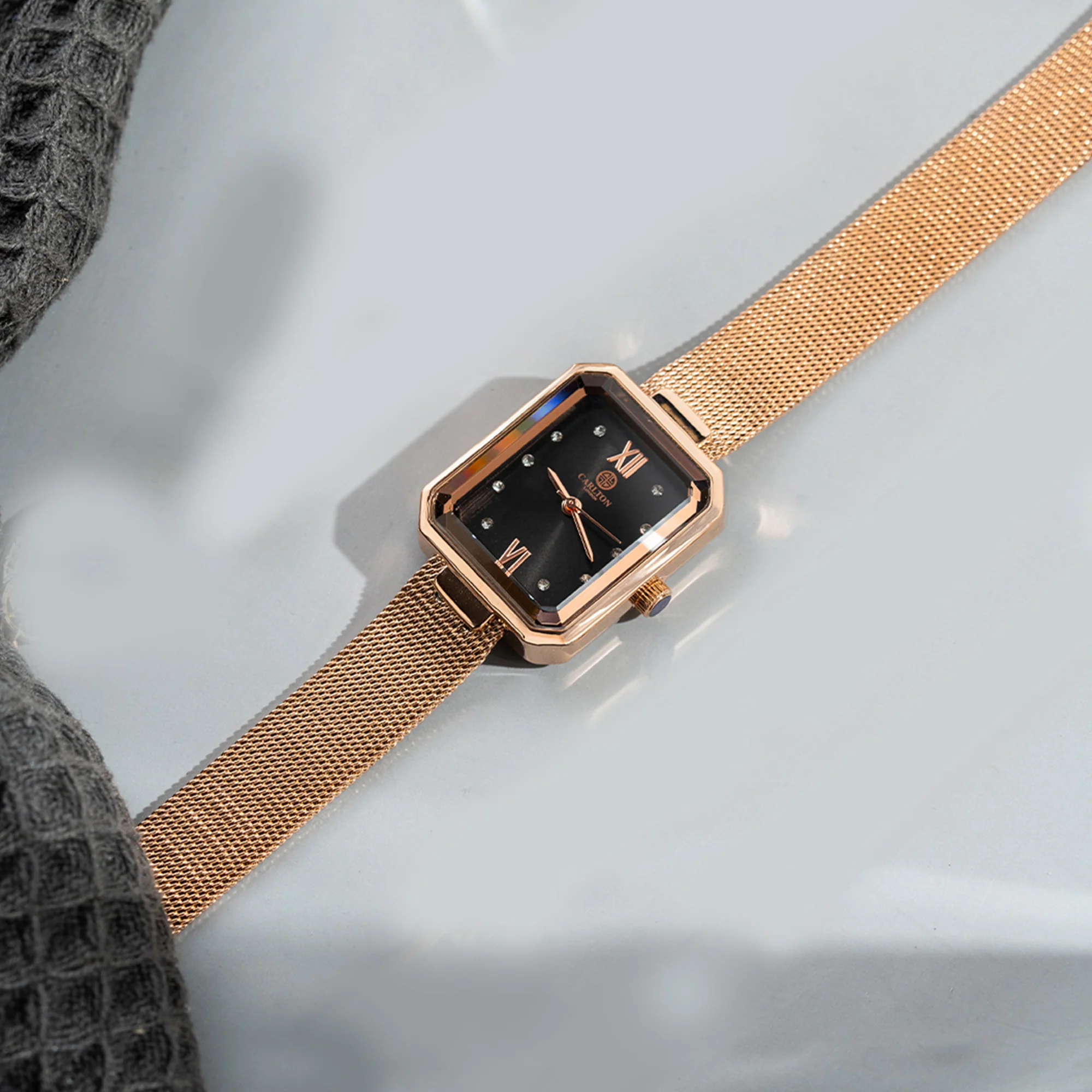 Brixton: Women's Gold/Black Analog Watch - CLRGMBLK - Image 7