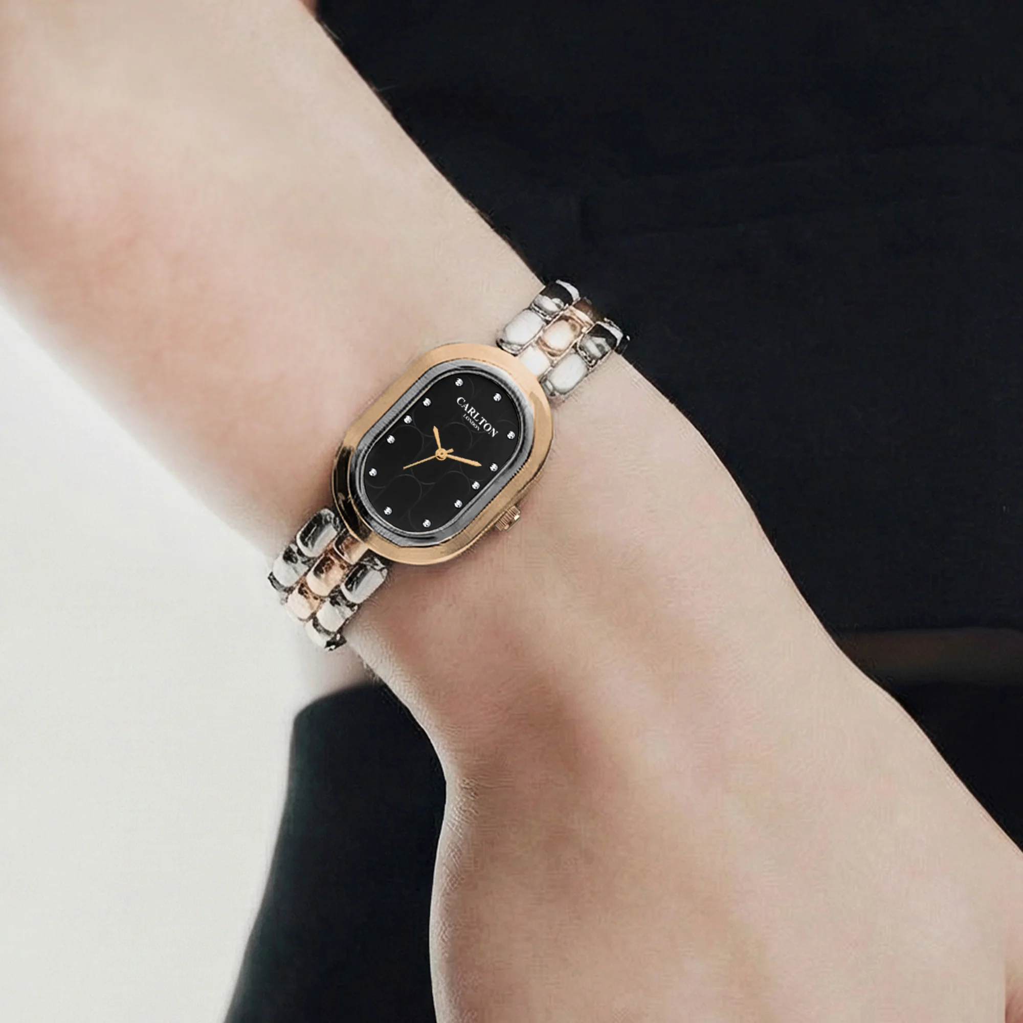 Carlton London Women Cecil Black Analog Watch CL-CEC-BLK - Image 2