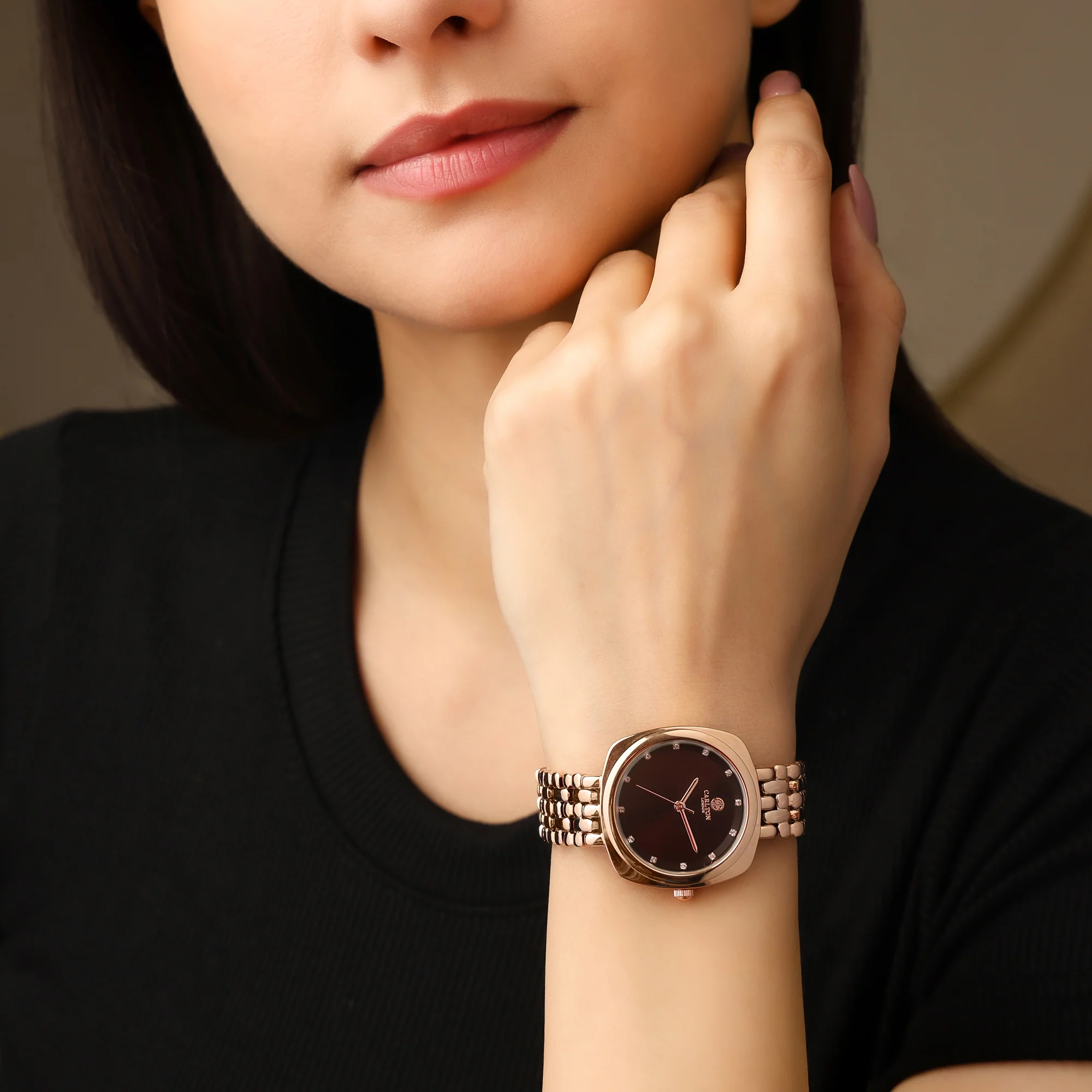 Carlton London Women Celeste Brown Analog Watch - CLW-CT-33 - Image 4