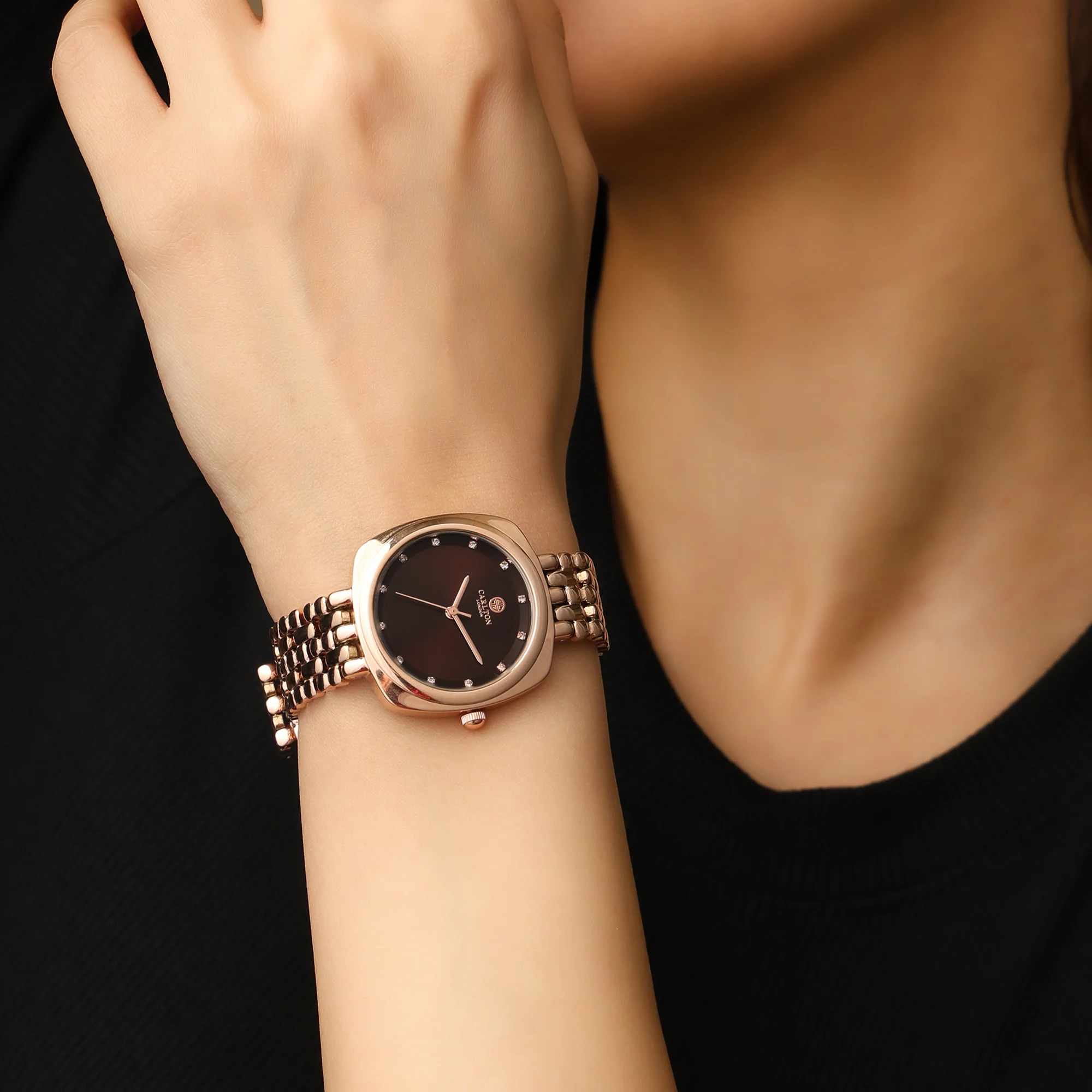 Carlton London Women Celeste Brown Analog Watch - CLW-CT-33 - Image 5