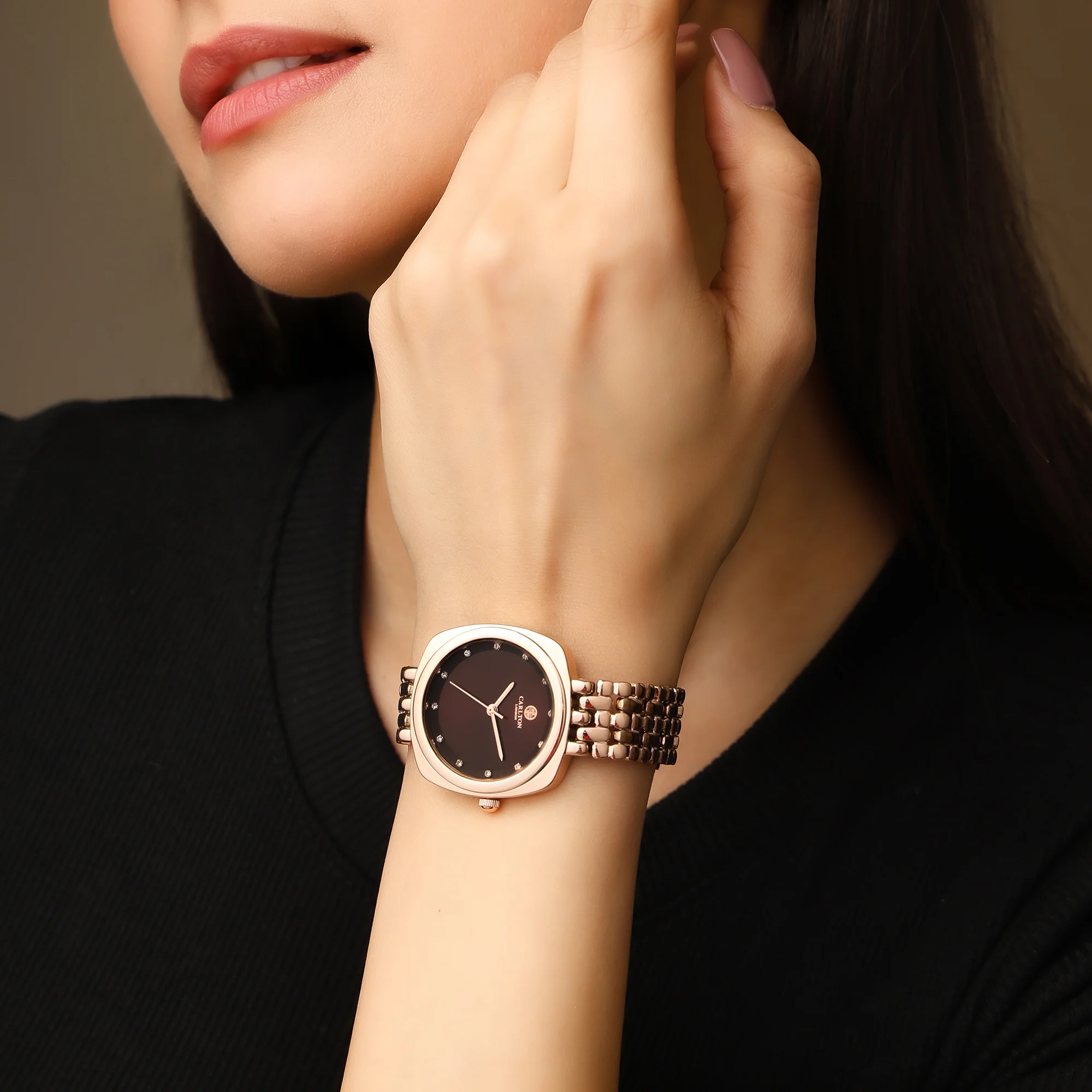 Carlton London Women Celeste Brown Analog Watch - CLW-CT-33 - Image 6