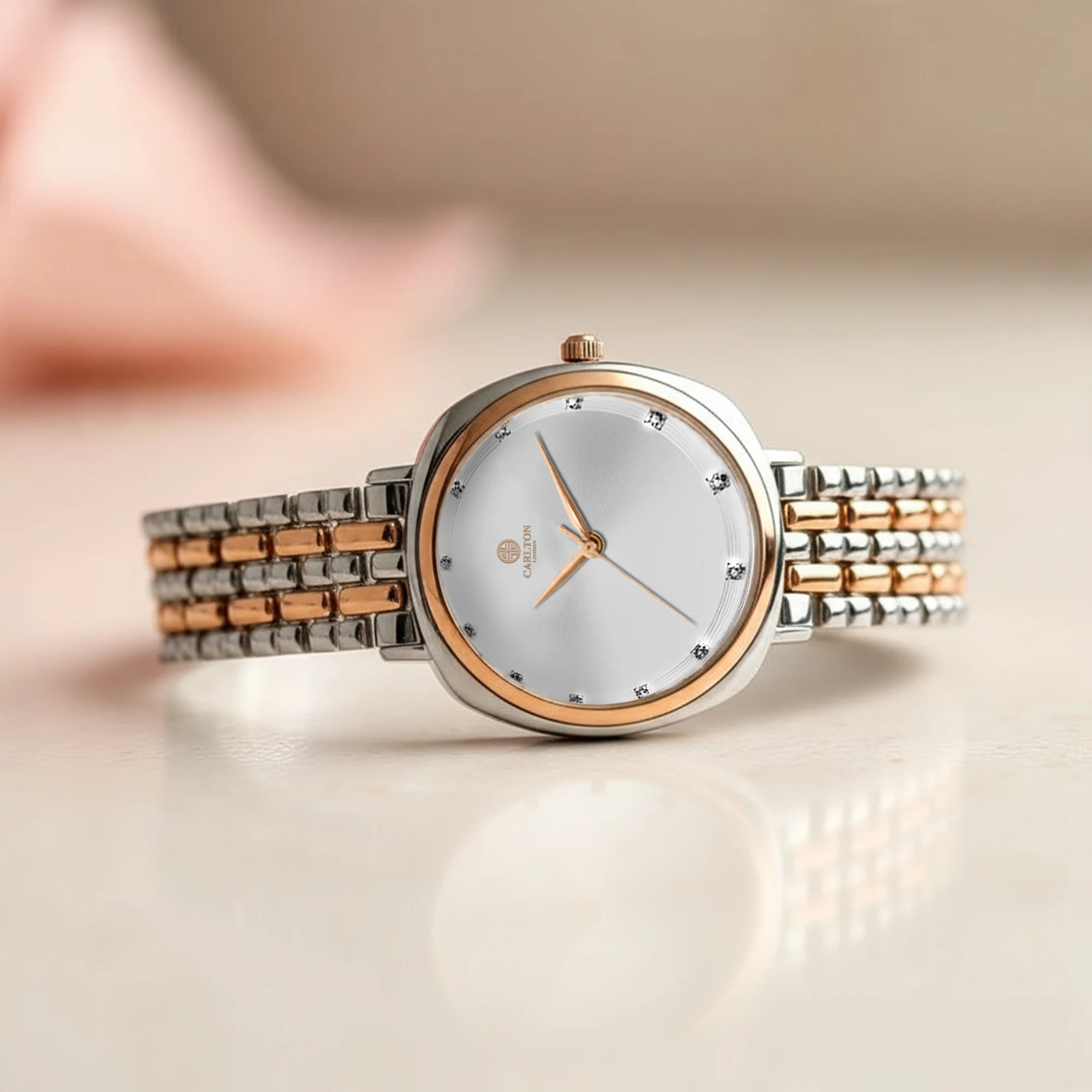 Carlton London Women Celeste Silver Analog Watch - CLW-CT-55