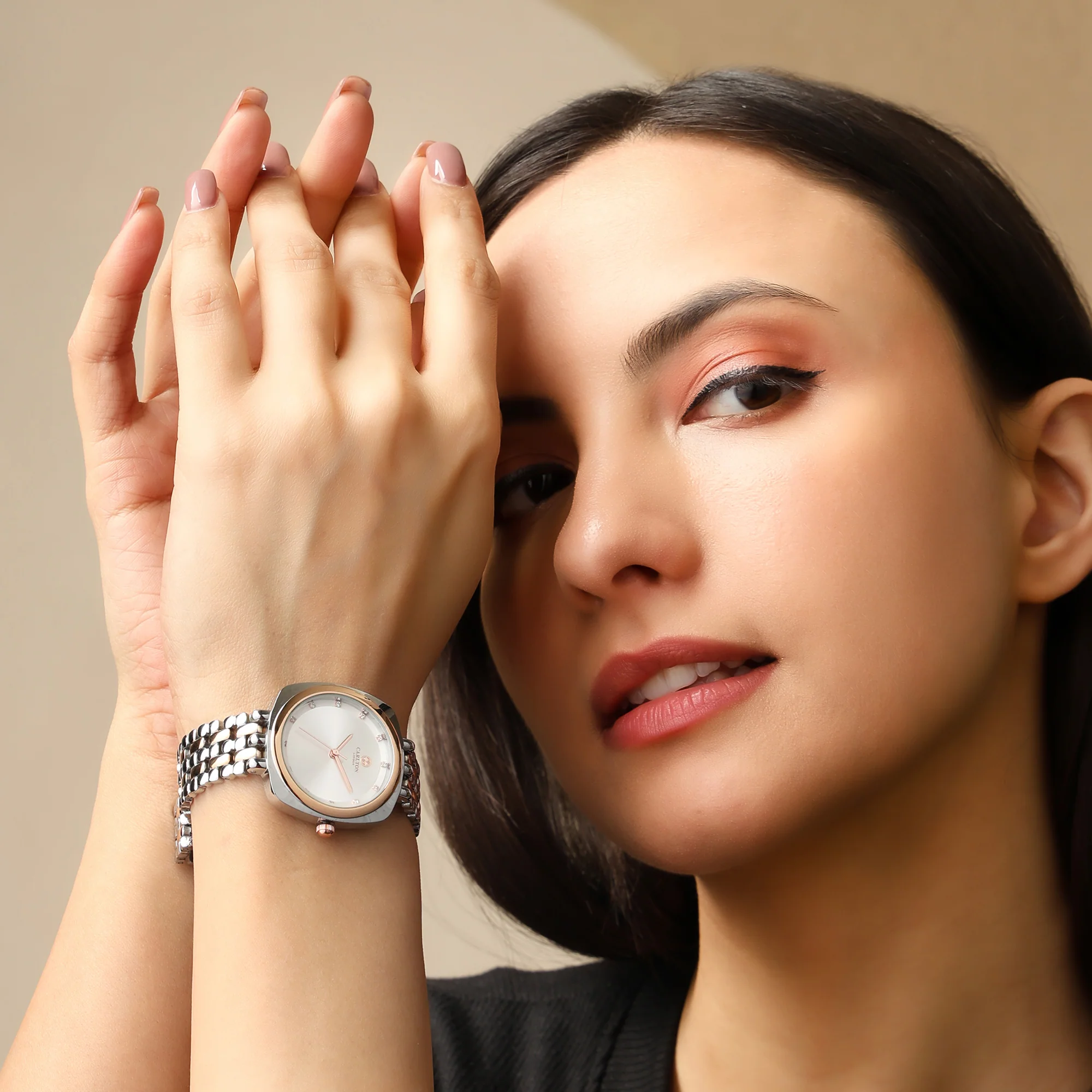 Carlton London Women Celeste Silver Analog Watch - CLW-CT-55 - Image 5