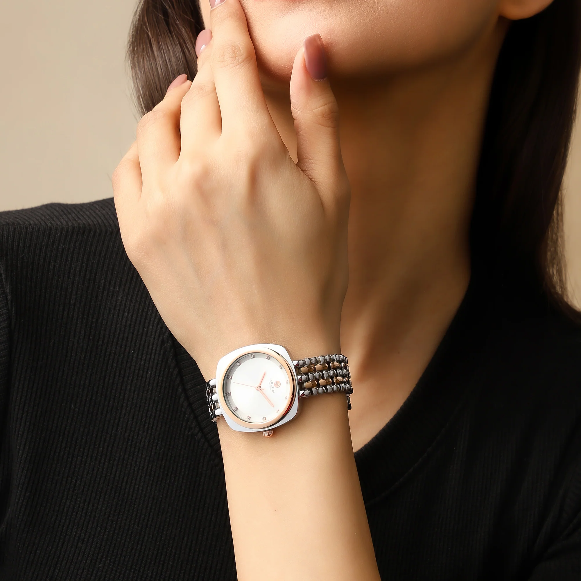 Carlton London Women Celeste Silver Analog Watch - CLW-CT-55 - Image 6