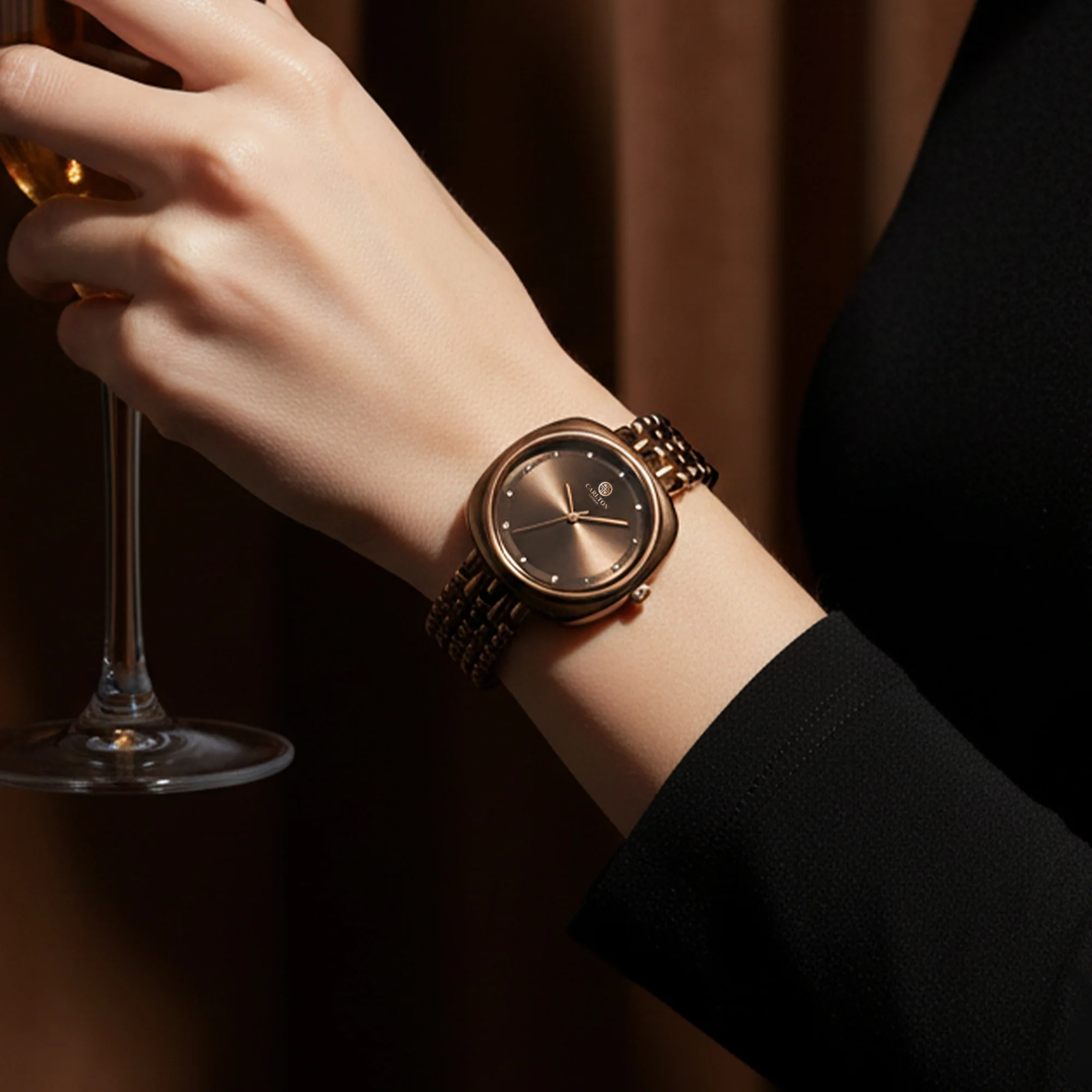 Carlton London Women Celeste Dark Brown Analog Watch - CLW-CT-66 - Image 3