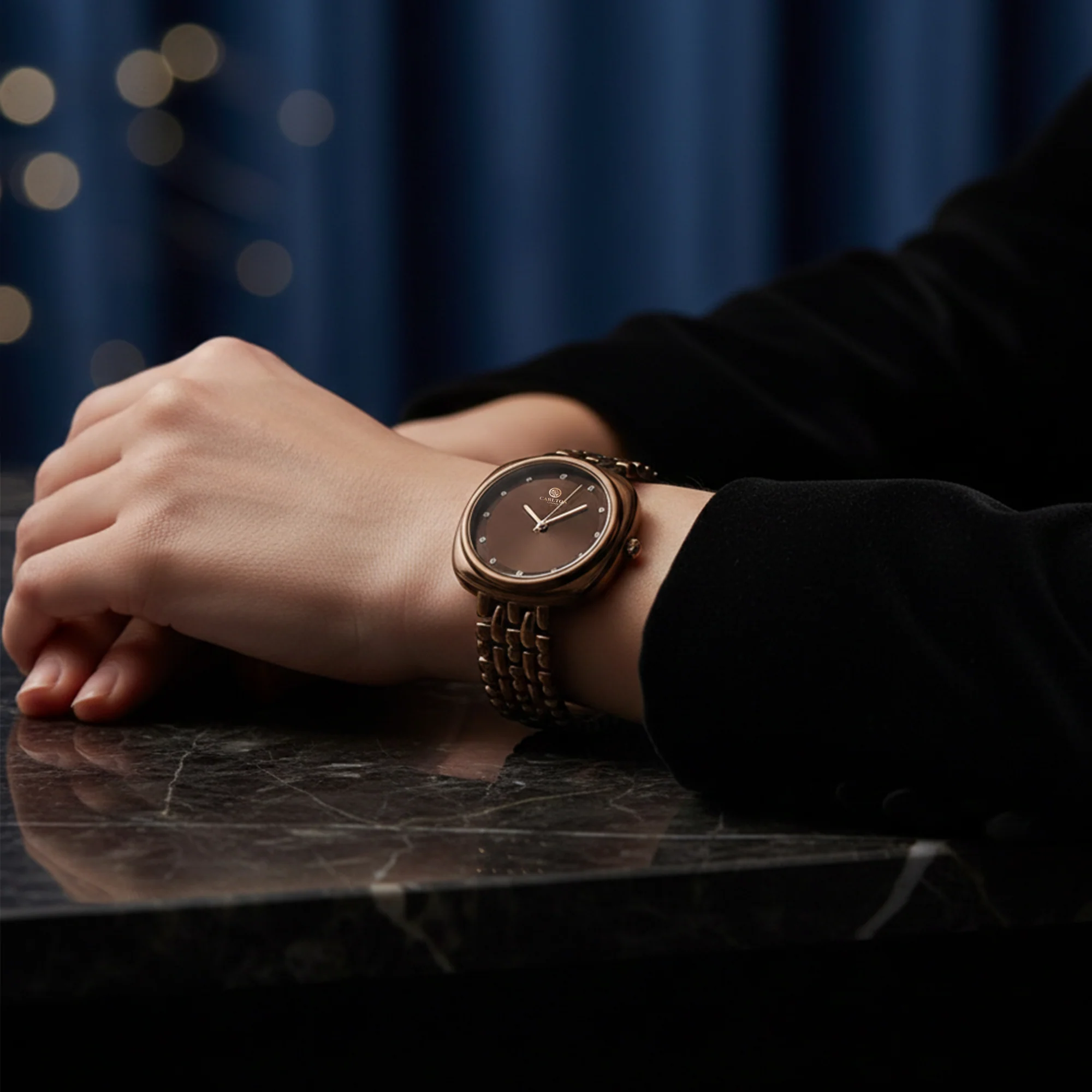 Carlton London Women Celeste Dark Brown Analog Watch - CLW-CT-66 - Image 5