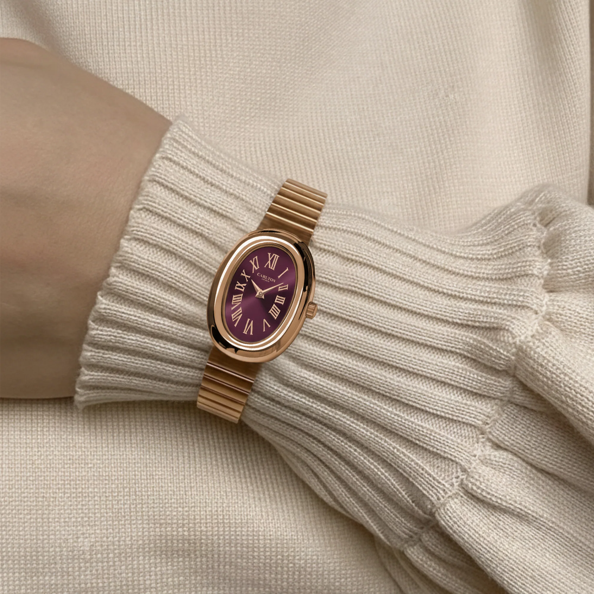 Carlton London Women Daphne Burgundy Analog Watch CL-DA-BRG - Image 2