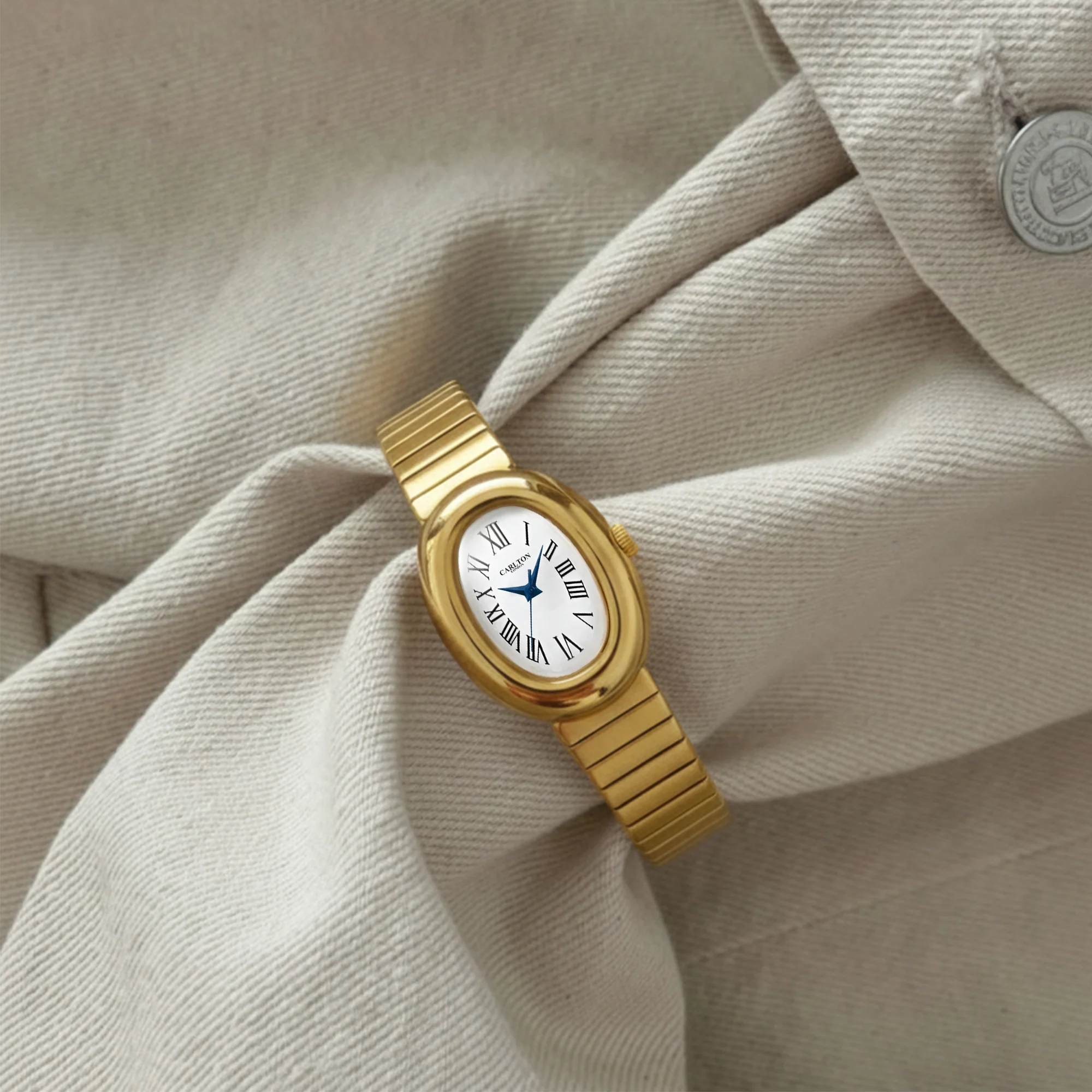 Carlton London Women Daphne Silver Analog Watch CL-DA-GW - Image 3