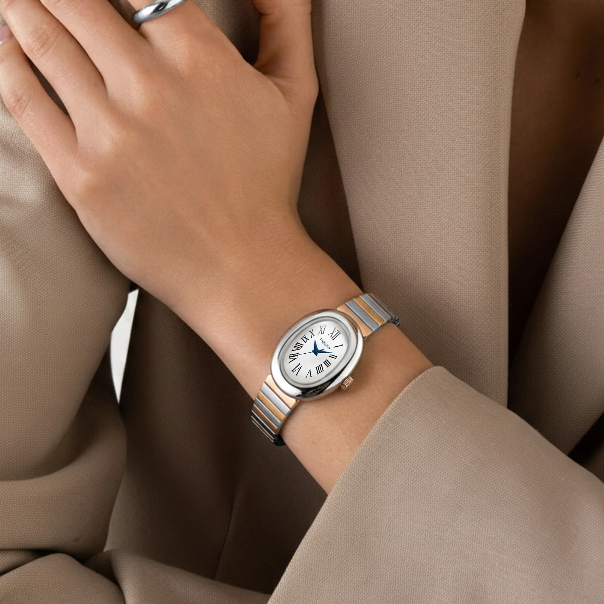 Carlton London Women Daphne Silver Analog Watch CL-DA-SW - Image 2