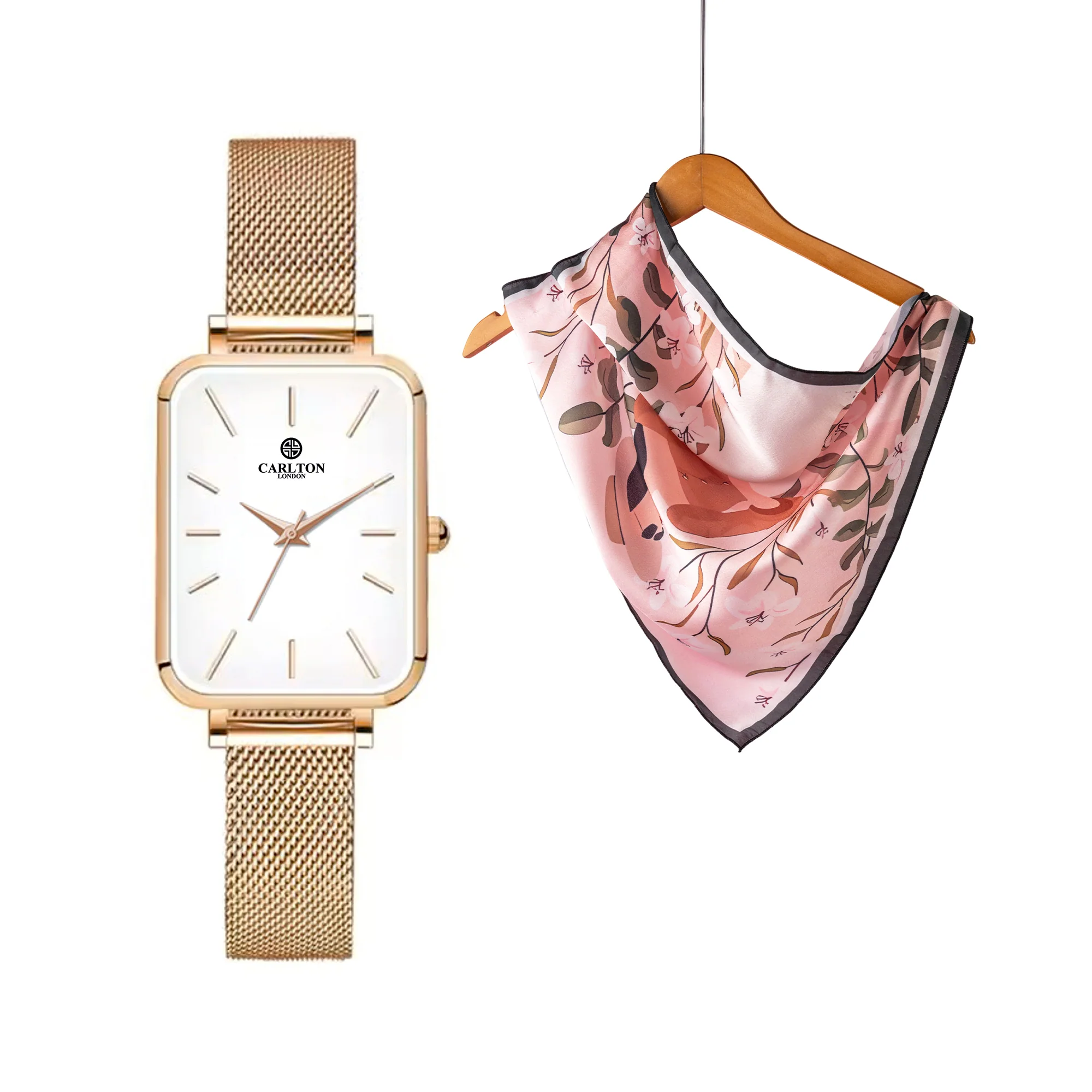 Carlton London Women Gift Set 2| Diana Watch & Scarf -CLPLG103 - Image 3