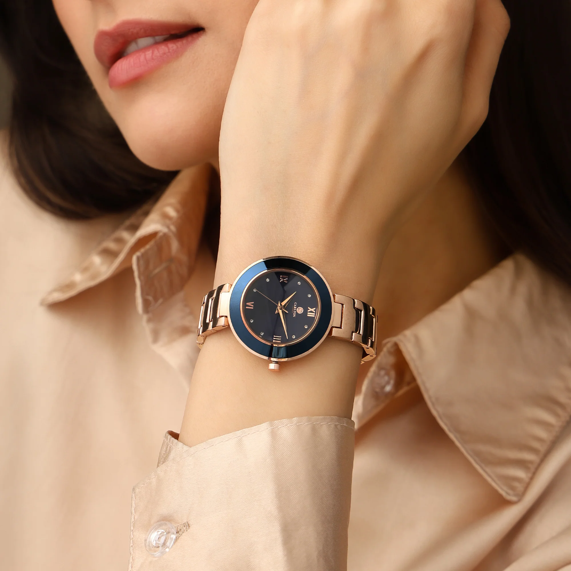 Carlton London Women Juliette Blue Analog Watch - CLW-JT-BLU - Image 2