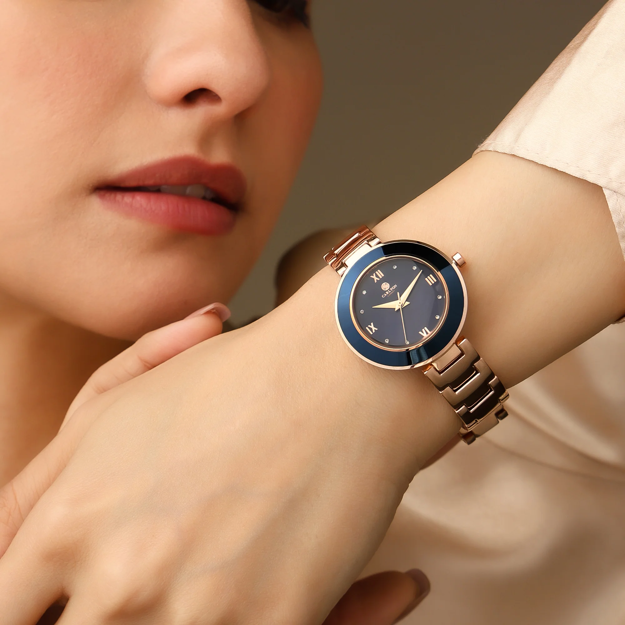 Carlton London Women Juliette Blue Analog Watch - CLW-JT-BLU - Image 3