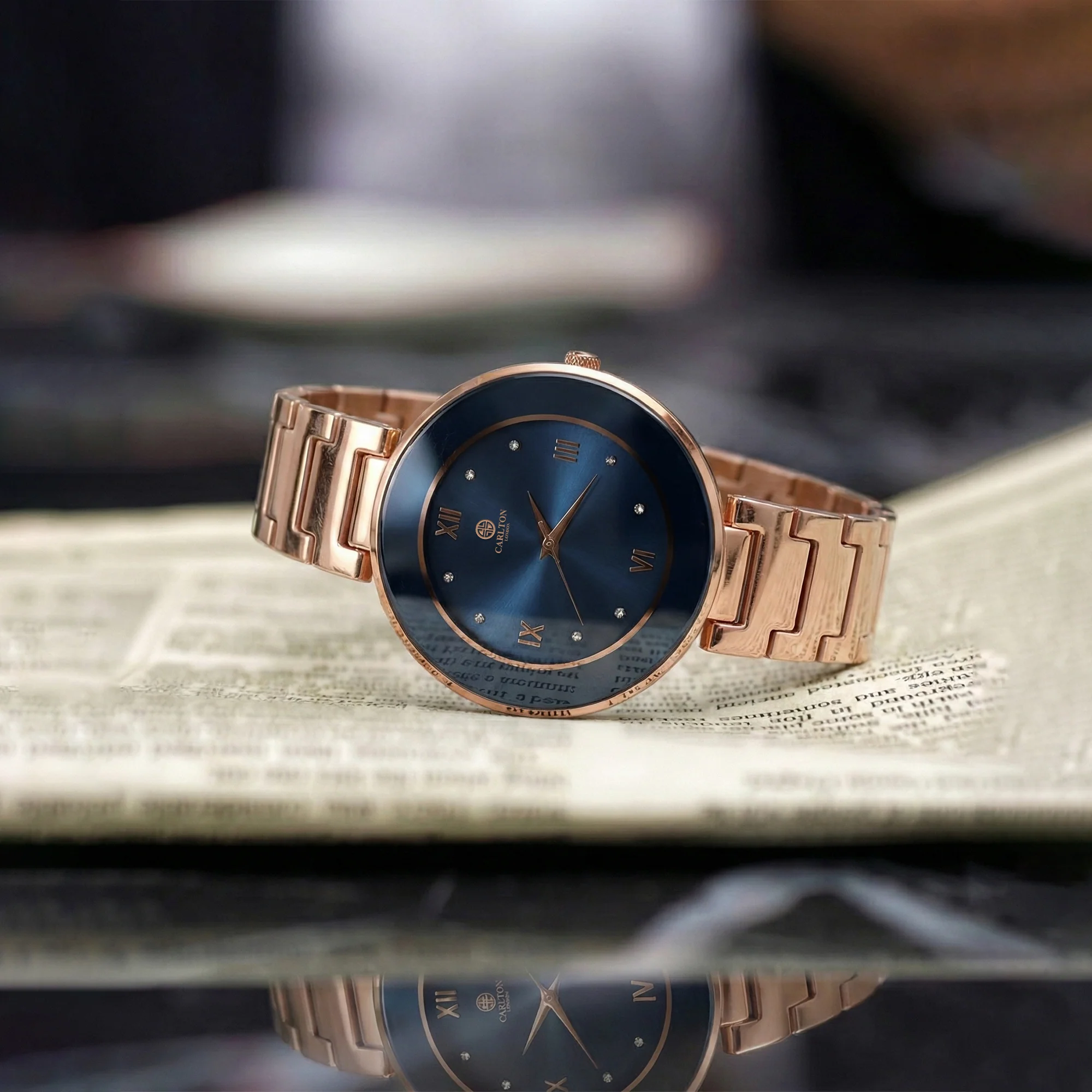 Carlton London Women Juliette Blue Analog Watch - CLW-JT-BLU - Image 5