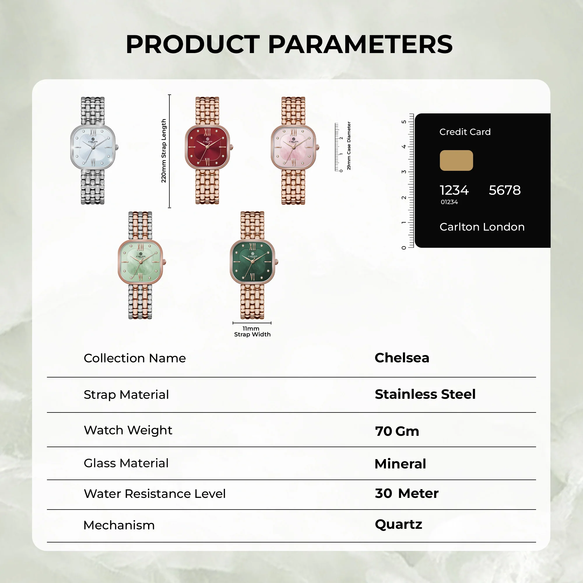 Chelsea: Women Silver Stainless Steel Analog Watch - CLSSCSVR - Image 5