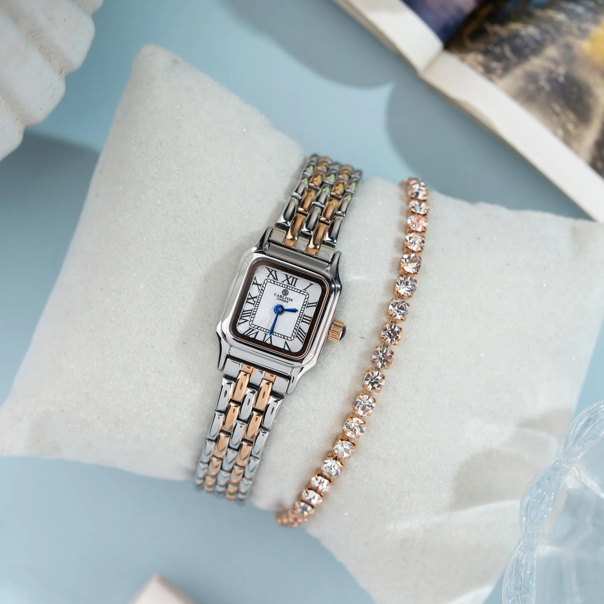 Chloe Mini White Women Analog Watch + Bracelet - CLWWS-02 - Image 3