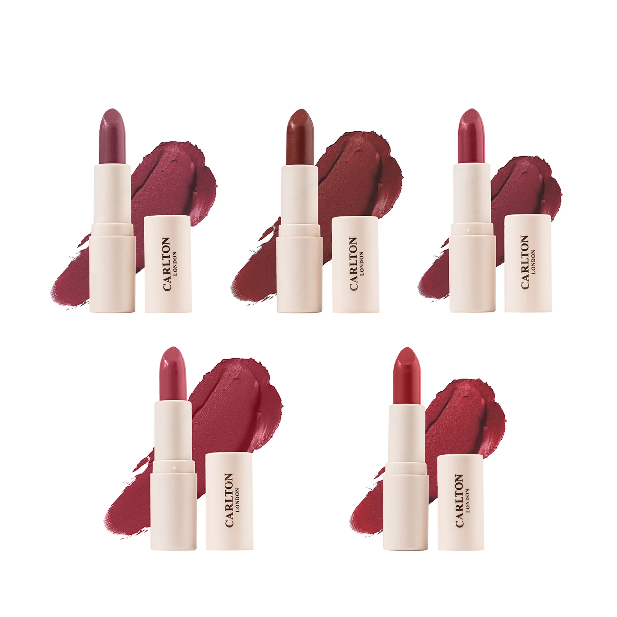 Creamy Matte Lipsticks combo set - Pack of 4 (Dusky rose, Chai Latte, Bare berry, Begonia, OG berry)