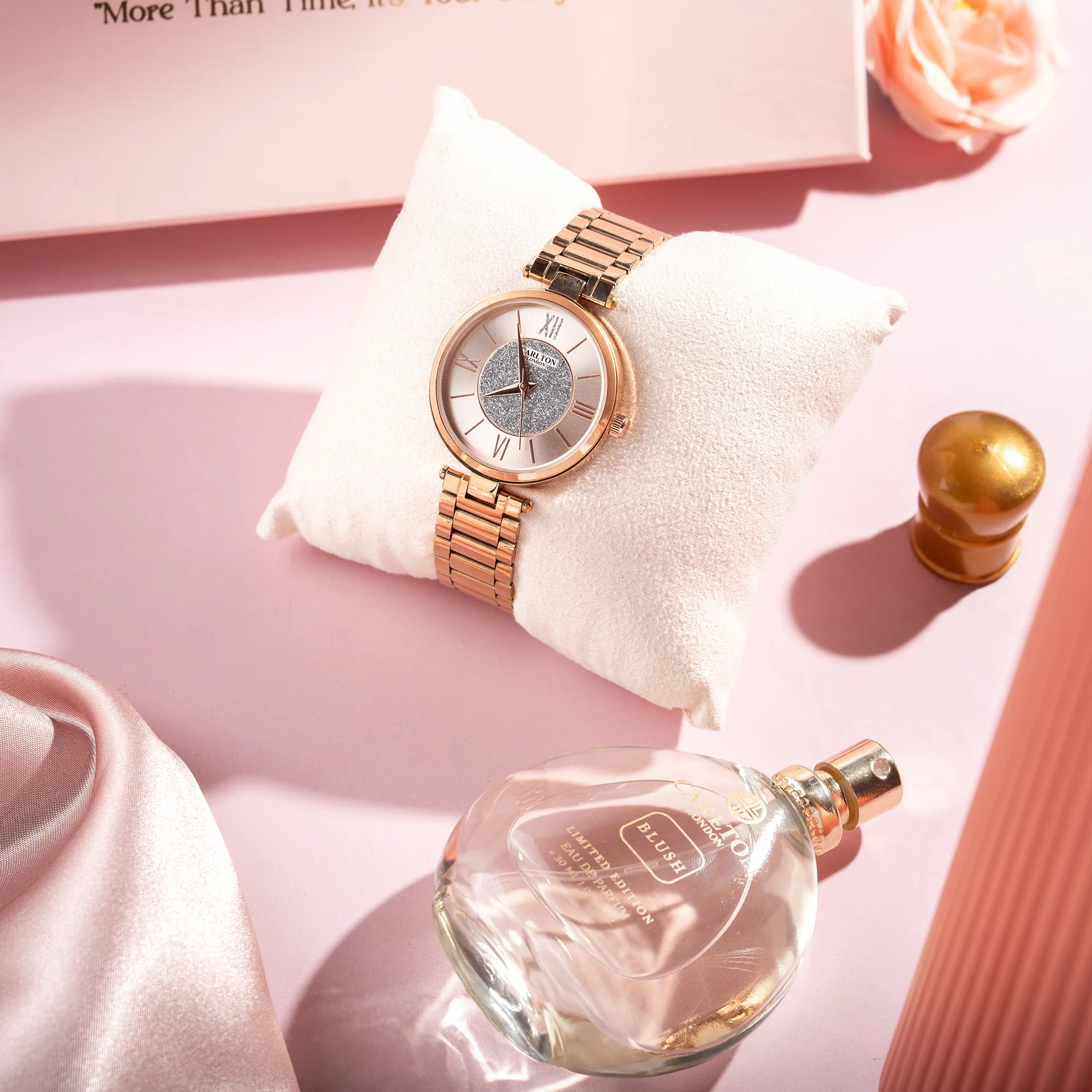 Women Gift Set | Sabrina Watch + Blush Perfume - CLPLG042 - Image 2