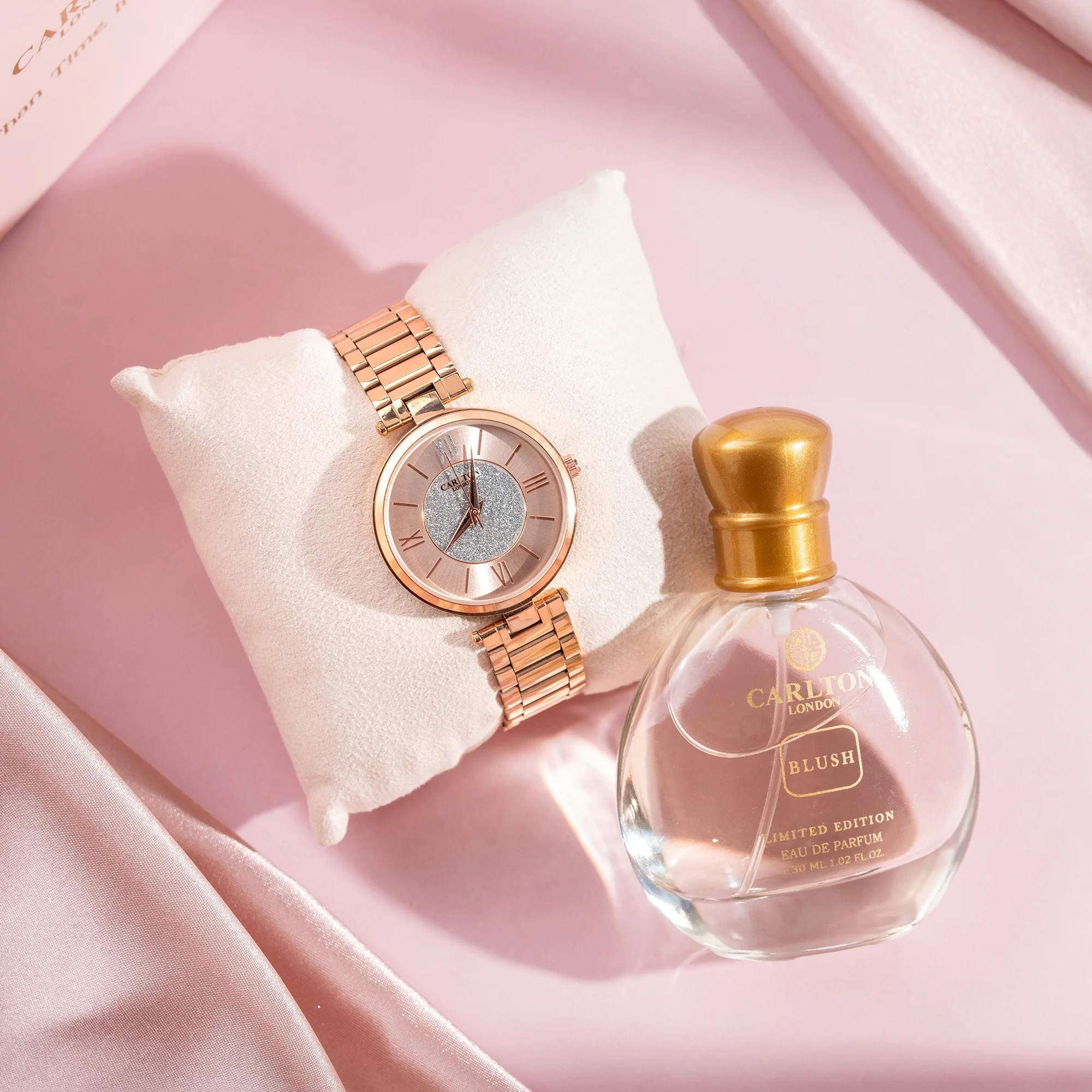 Women Gift Set | Sabrina Watch + Blush Perfume - CLPLG042 - Image 4