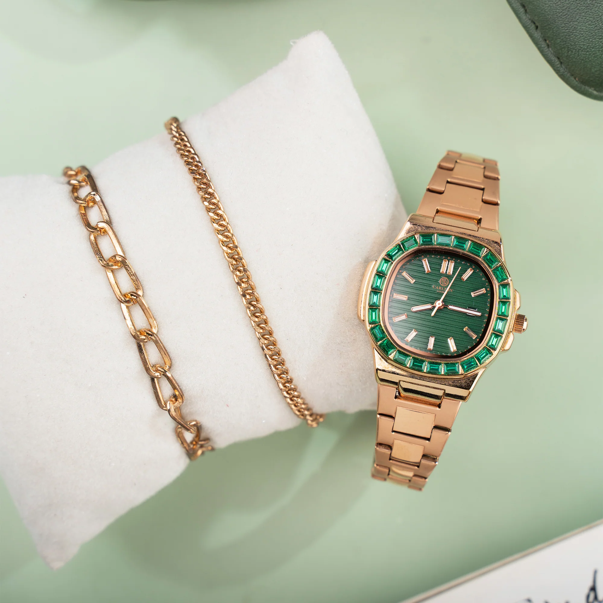 Grace Women Gift Set 3 I Analog Watch + 2 Bracelets - CLPLG100 - Image 3