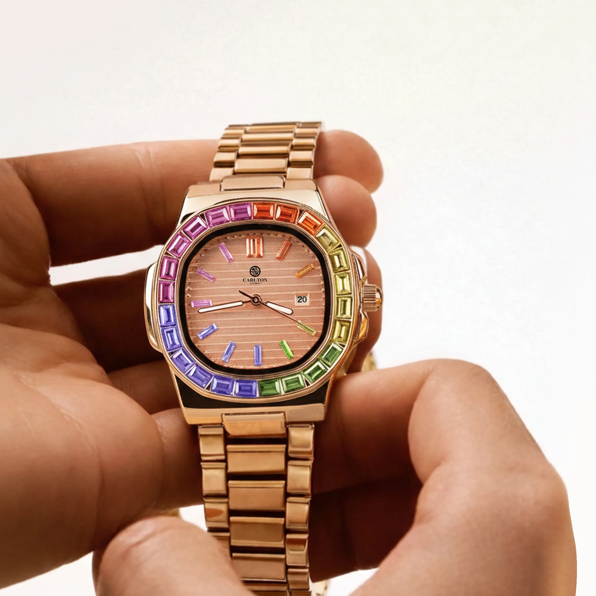 Grace: Women's Rainbow Multicolor Analog Watch CLDPP-004 - Image 5