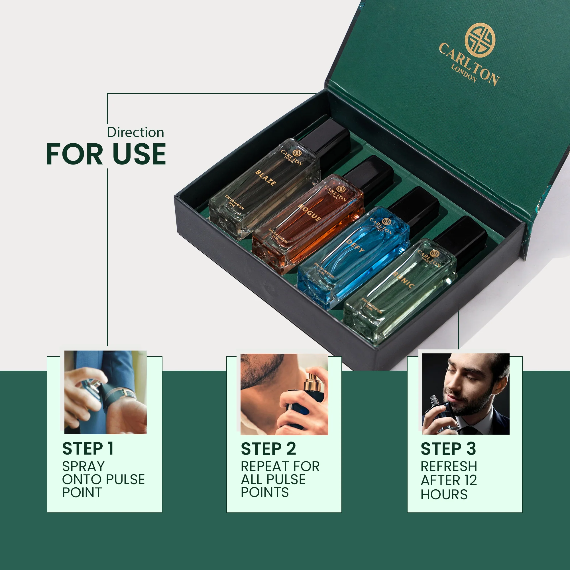 Iconic Mens Gift (Set of 4 EDP Perfumes) - 20 ml Each - CLPLG009 - Image 5
