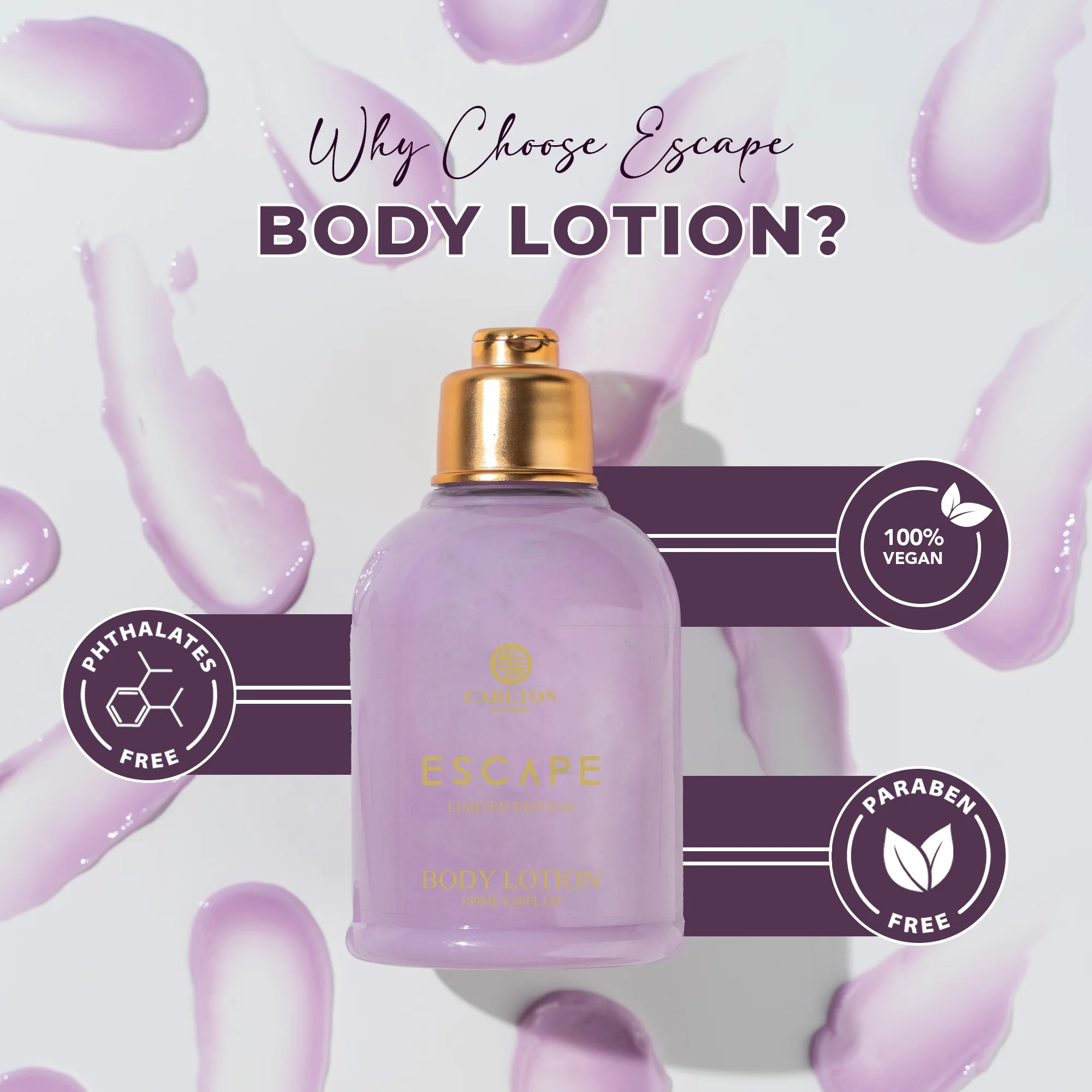 Women Escape body Lotion - 180ml - Image 3